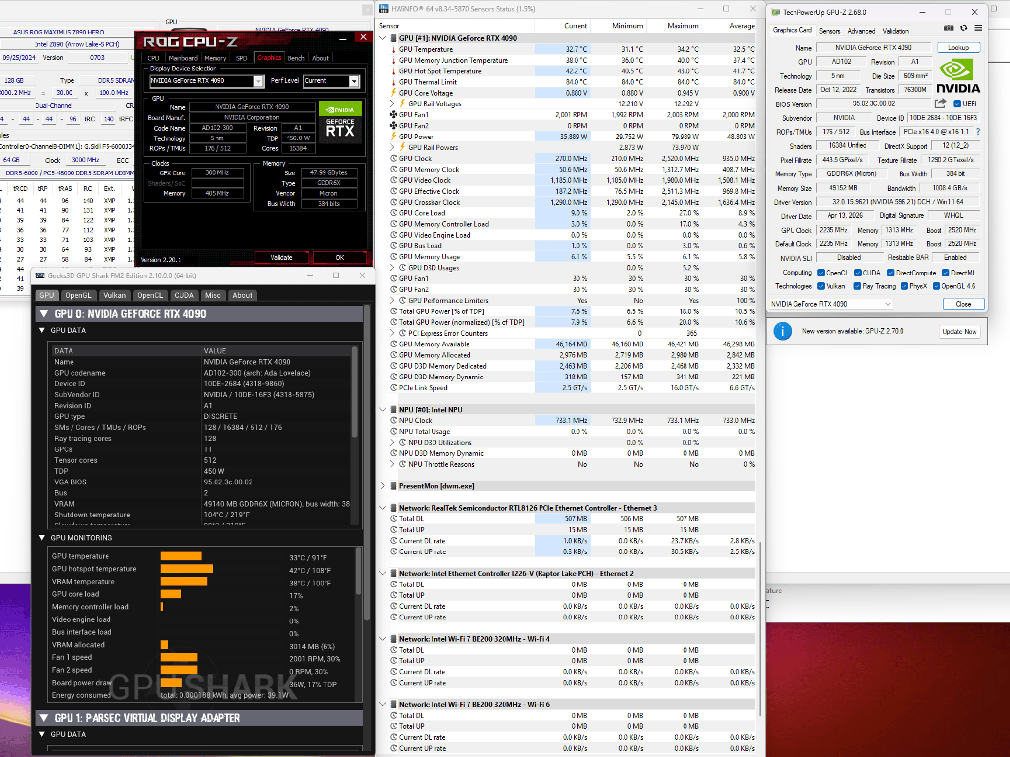 Current-Gen AI Gaming Workstation - RTX 4090 48GB / Core Ultra 9 285K / 128GB DDR5