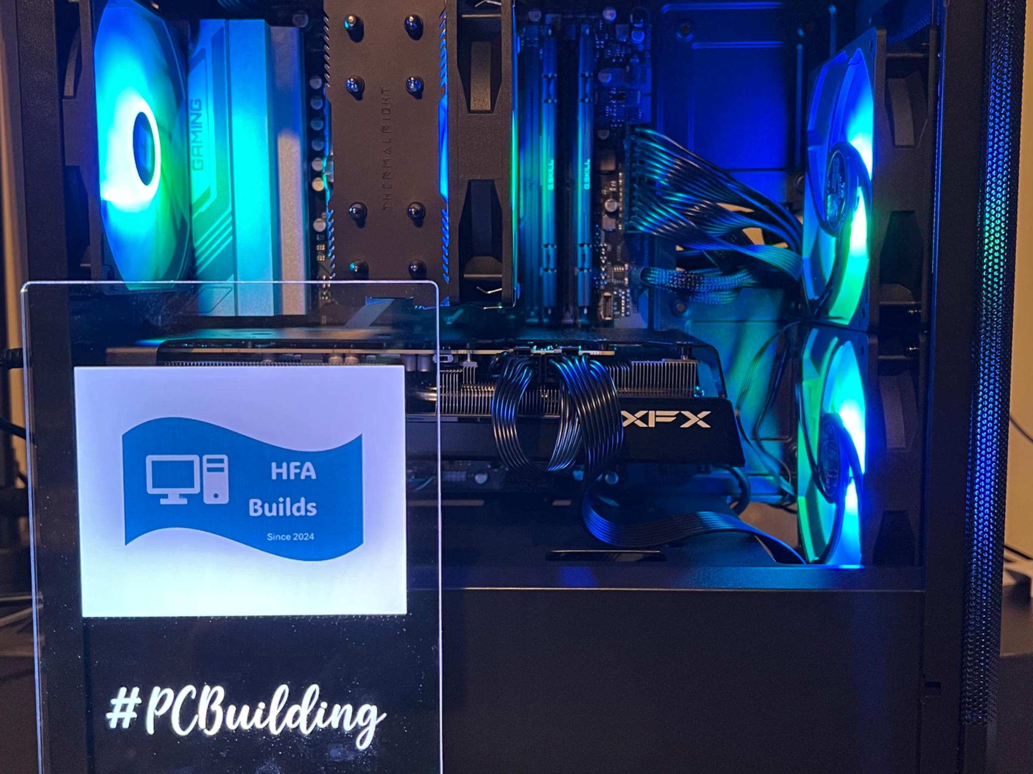 Team Red 2.0 Ryzen 5 7600x/1.5 TB SSD/32GB DDR5/RX 7600 XT/ARGB fans. ALL NEW parts!