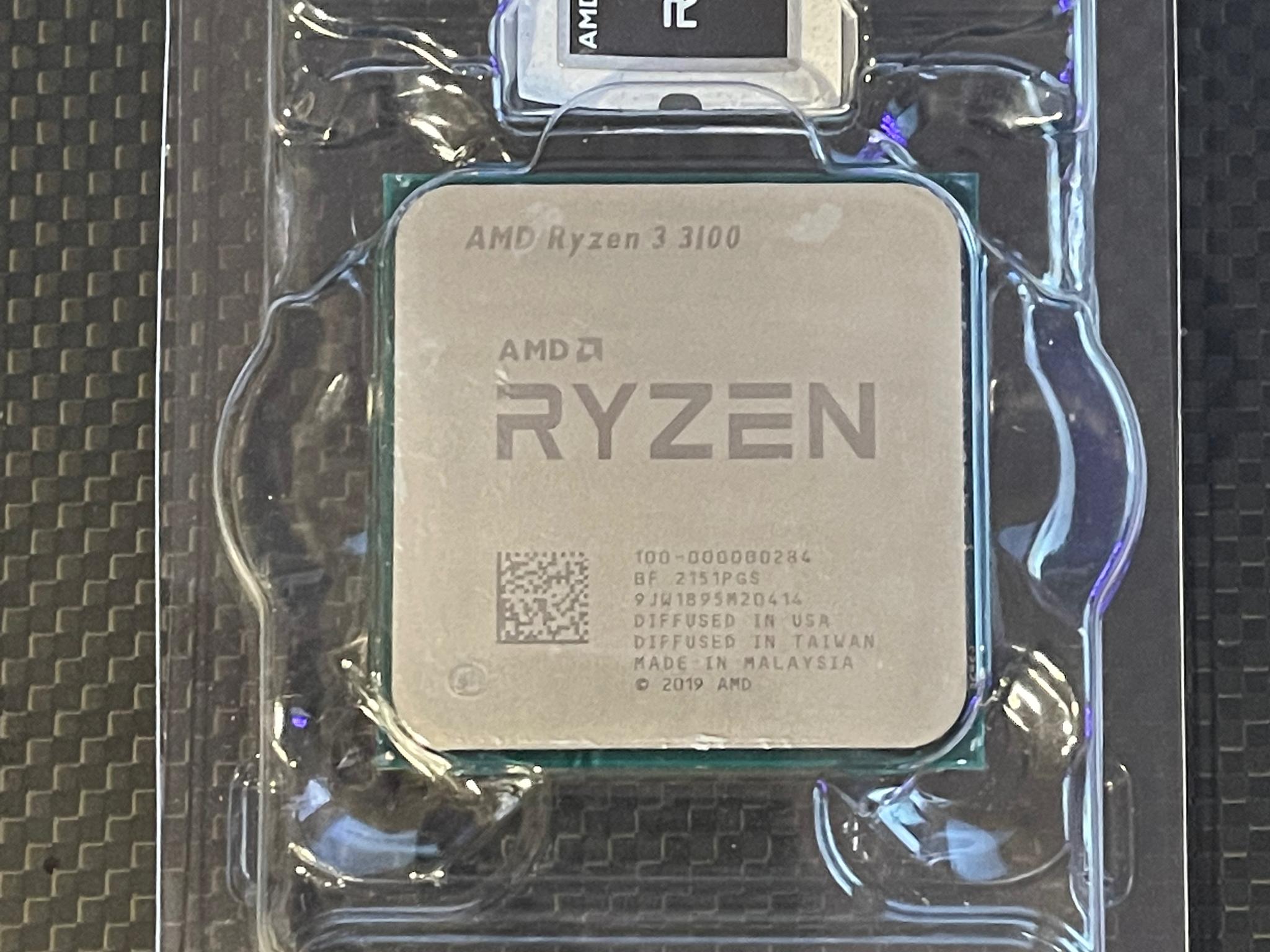 Used, Ryzen 3 3100 with cooler and box