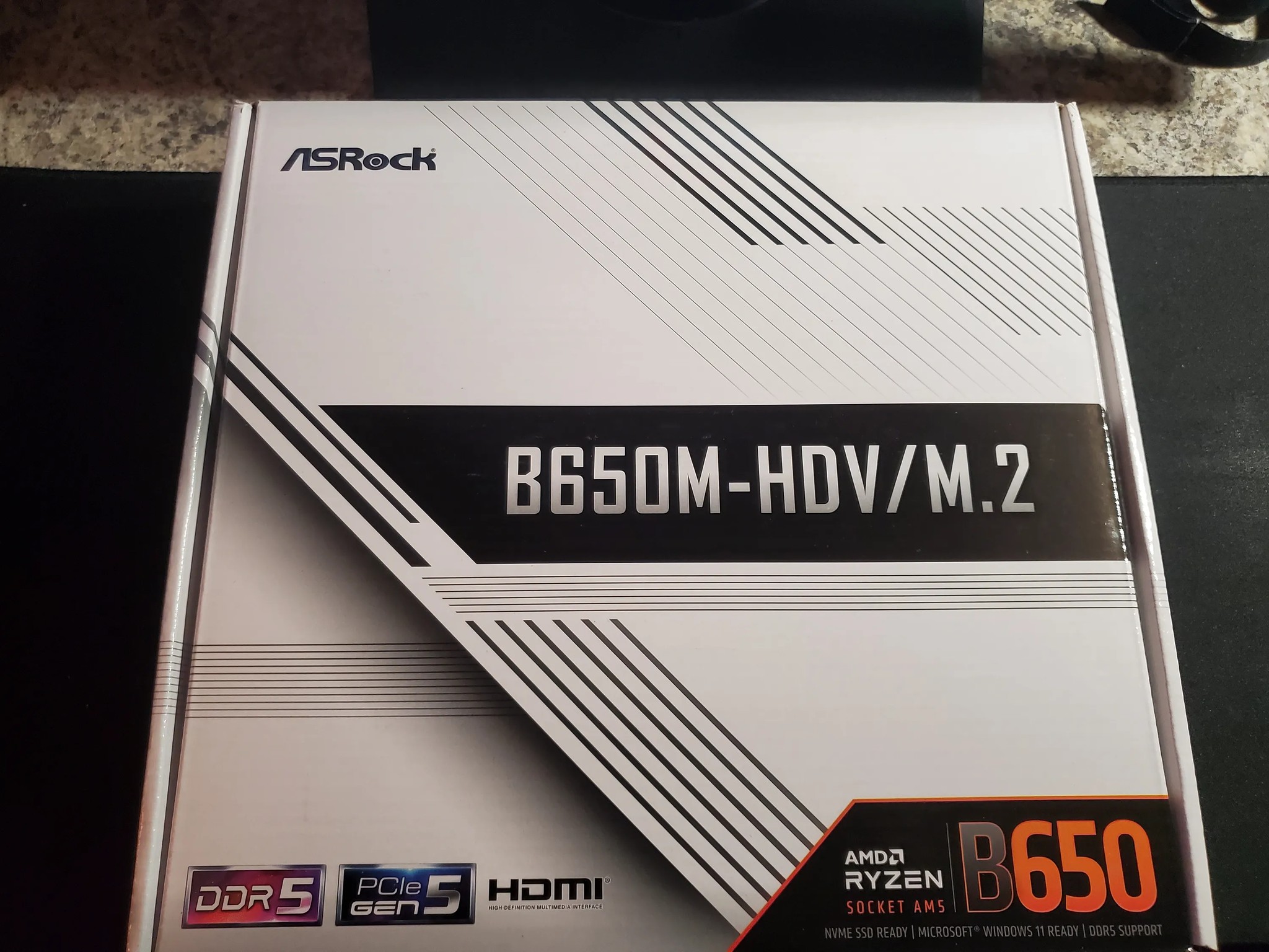 AsRock B650M HDV/M.2 AM5 Micro ATX Motherboard