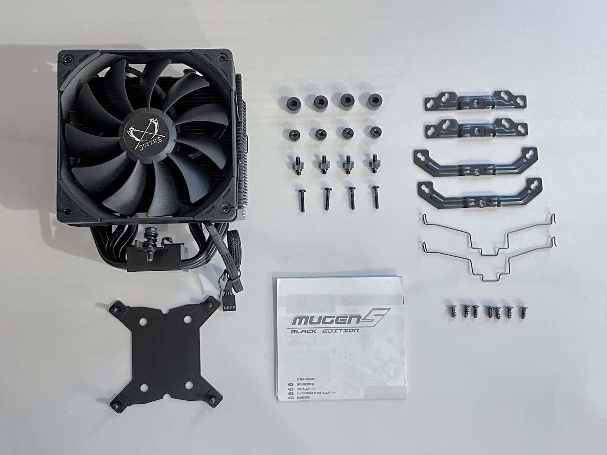 Scythe Mugen 5 Black Edition (SCMG-5100BE) + 2x Arctic P12 PST PWM Case Fans & 8g MX-4 Thermal Paste
