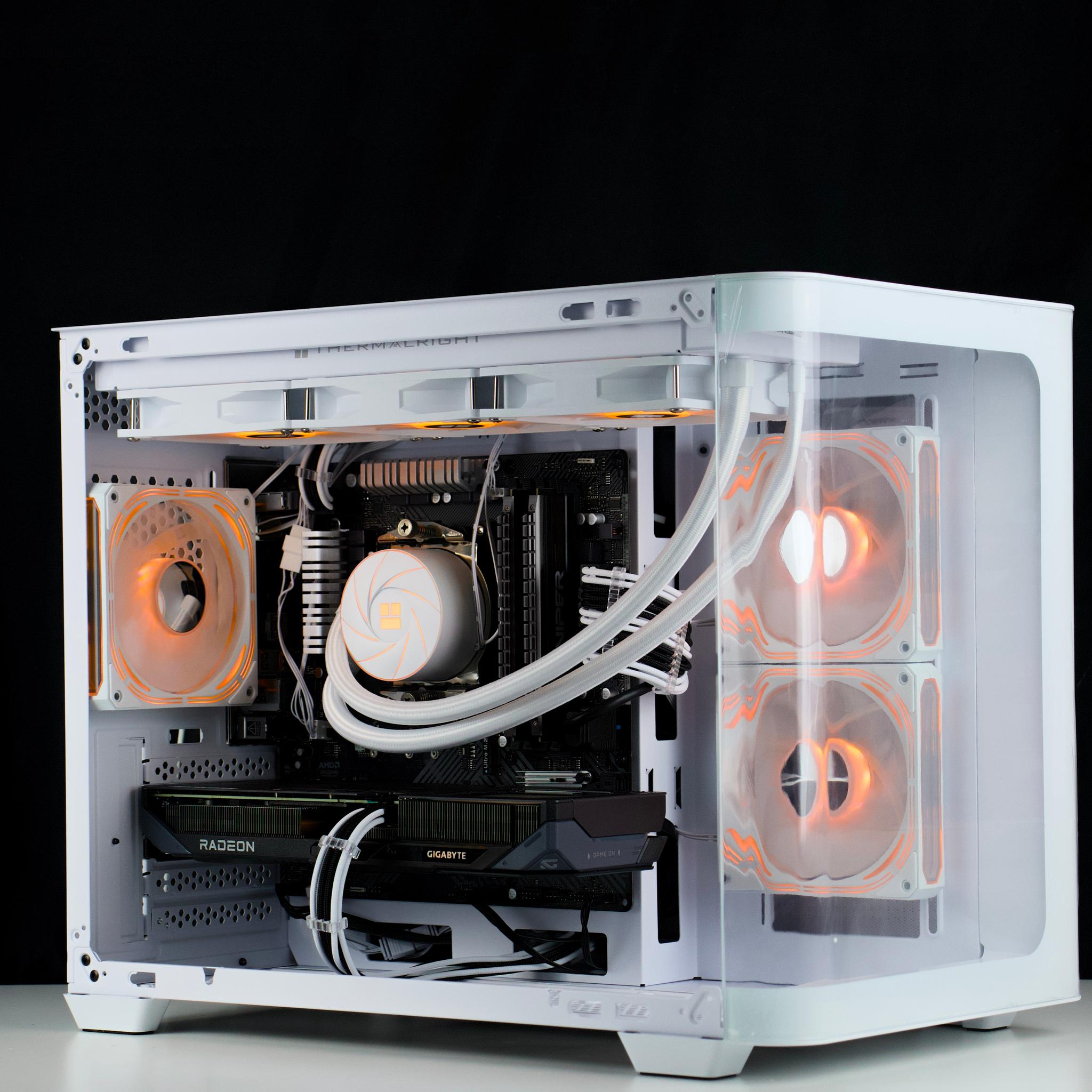 ❄️🧊💎 Whiteout 1440P Gaming PC | RX 9060 XT 16GB, Ryzen 7 5800X, 32GB RAM, 1TB | ❄️🧊💎