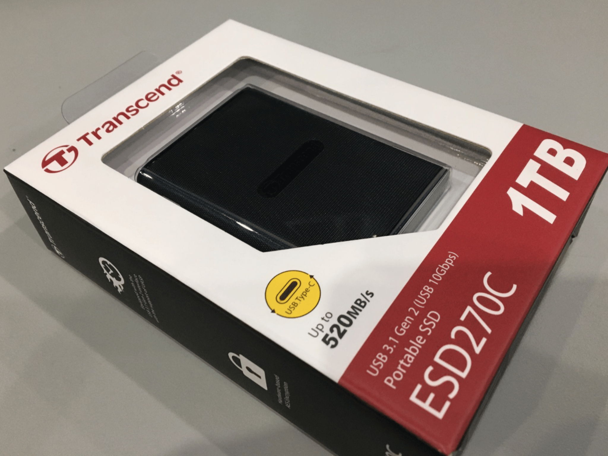 Transcend ESD270C 1TB Portable External SSD USB-C TS1TESD270C