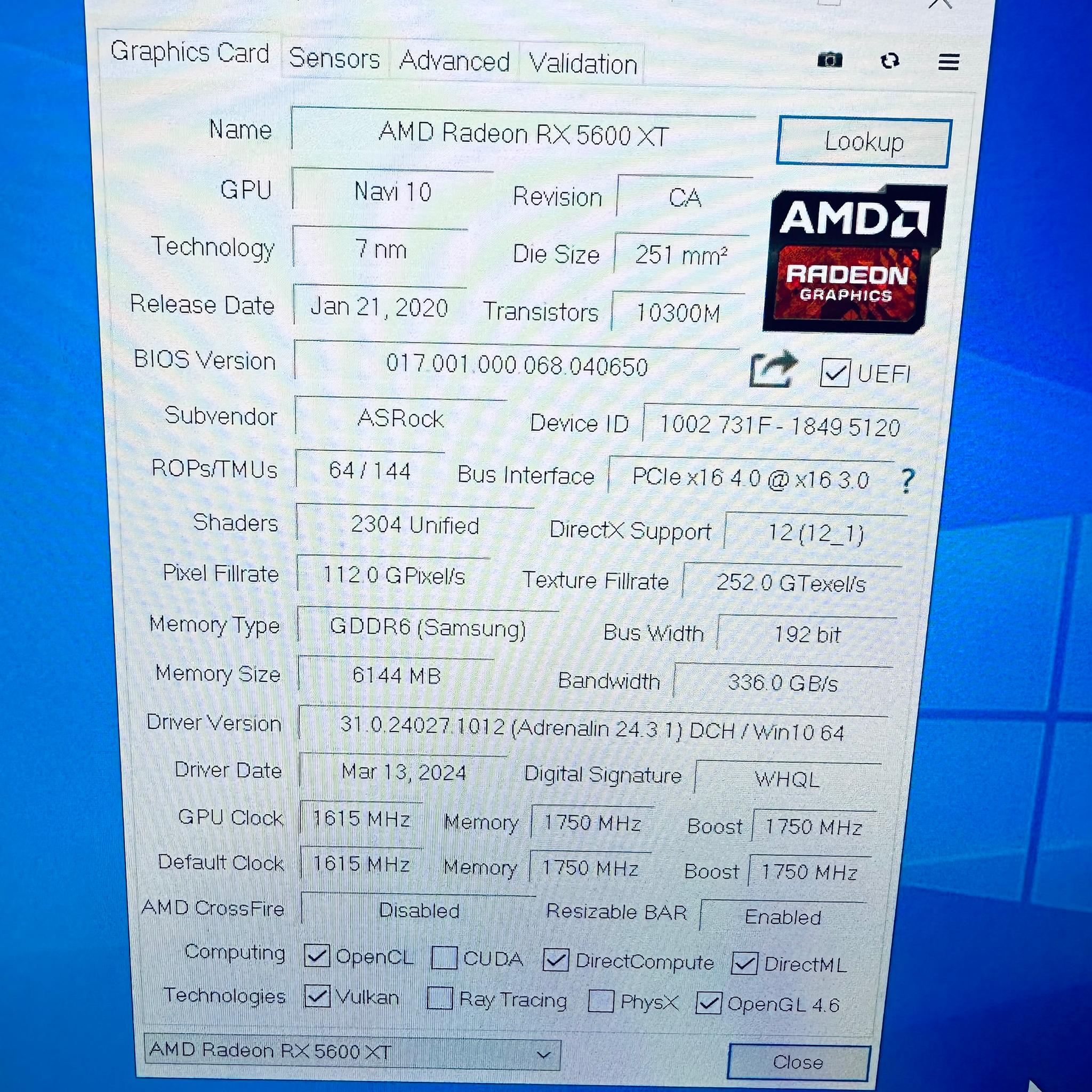 Asrock Challenger RX 5600XT 6GB
