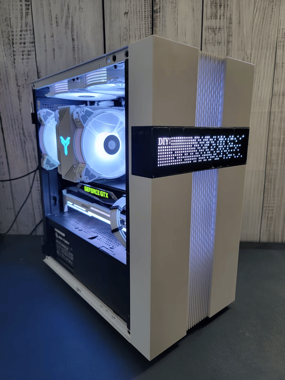 Off-White : Custom Gaming PC (i3-10100F, 16gb ddr4, GTX 1080, 256GB NVME SSD, 2TB HDD)