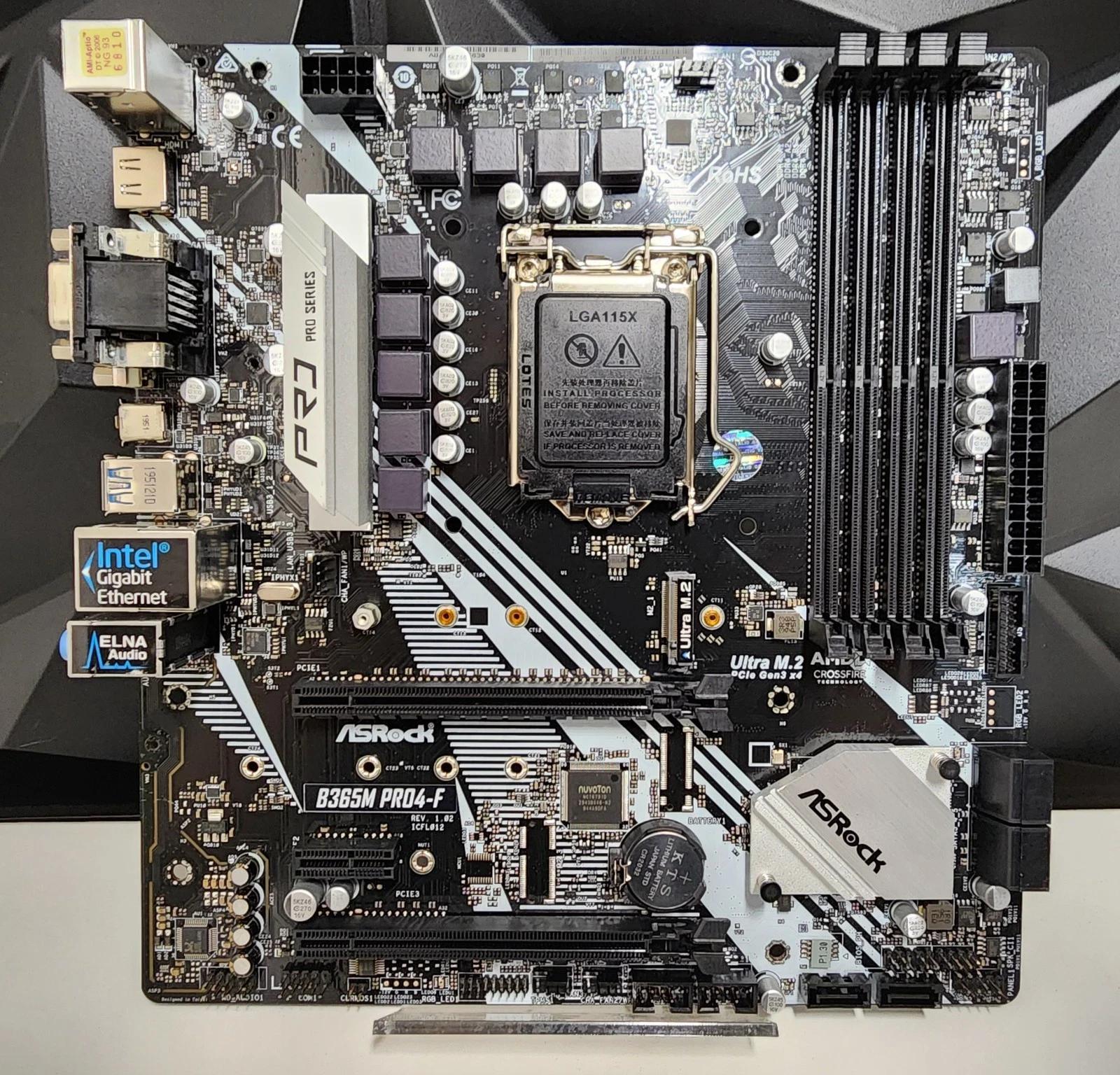 UPDATED BIOS ASRock B365M Pro4-F DDR4 LGA1151 MATX MOTHERBOARD