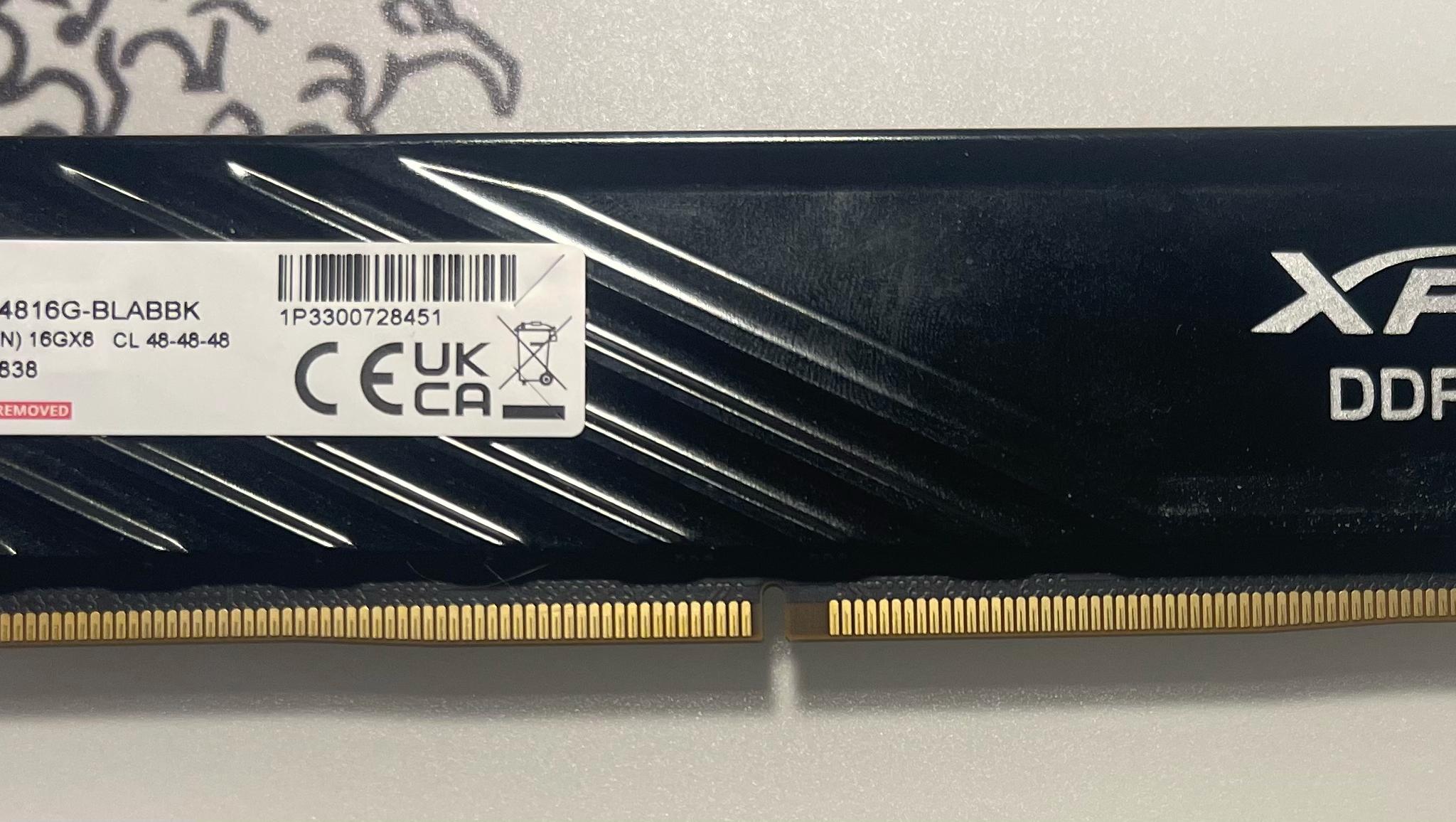 XPG DDR5 1x16GB AX5U6000C4816G-BLABBK CL 48-48-48 1.1V