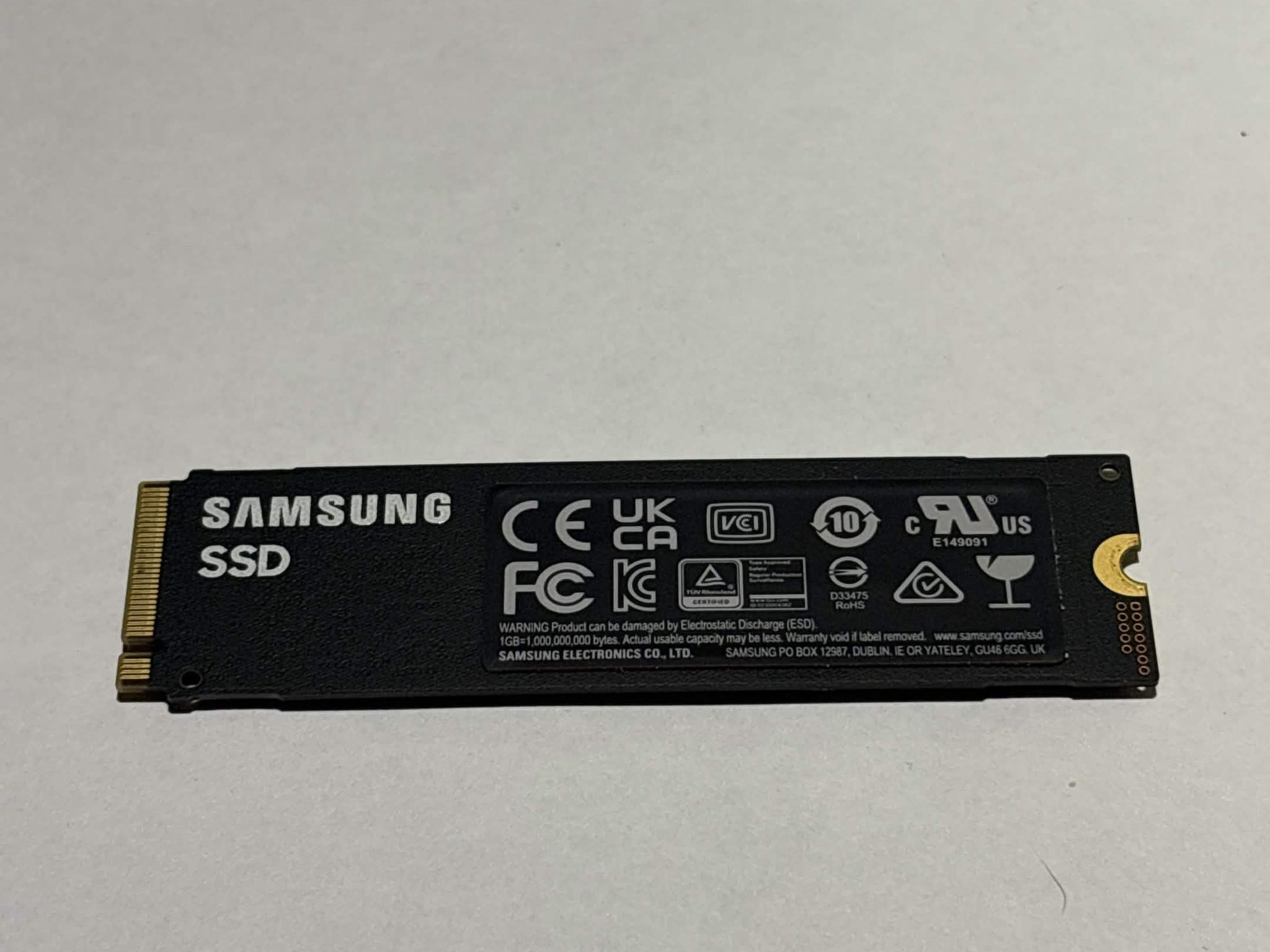 Samsung 980 PRO 2TB PCIe Gen4 NVMe M.2 SSD | Tested Working