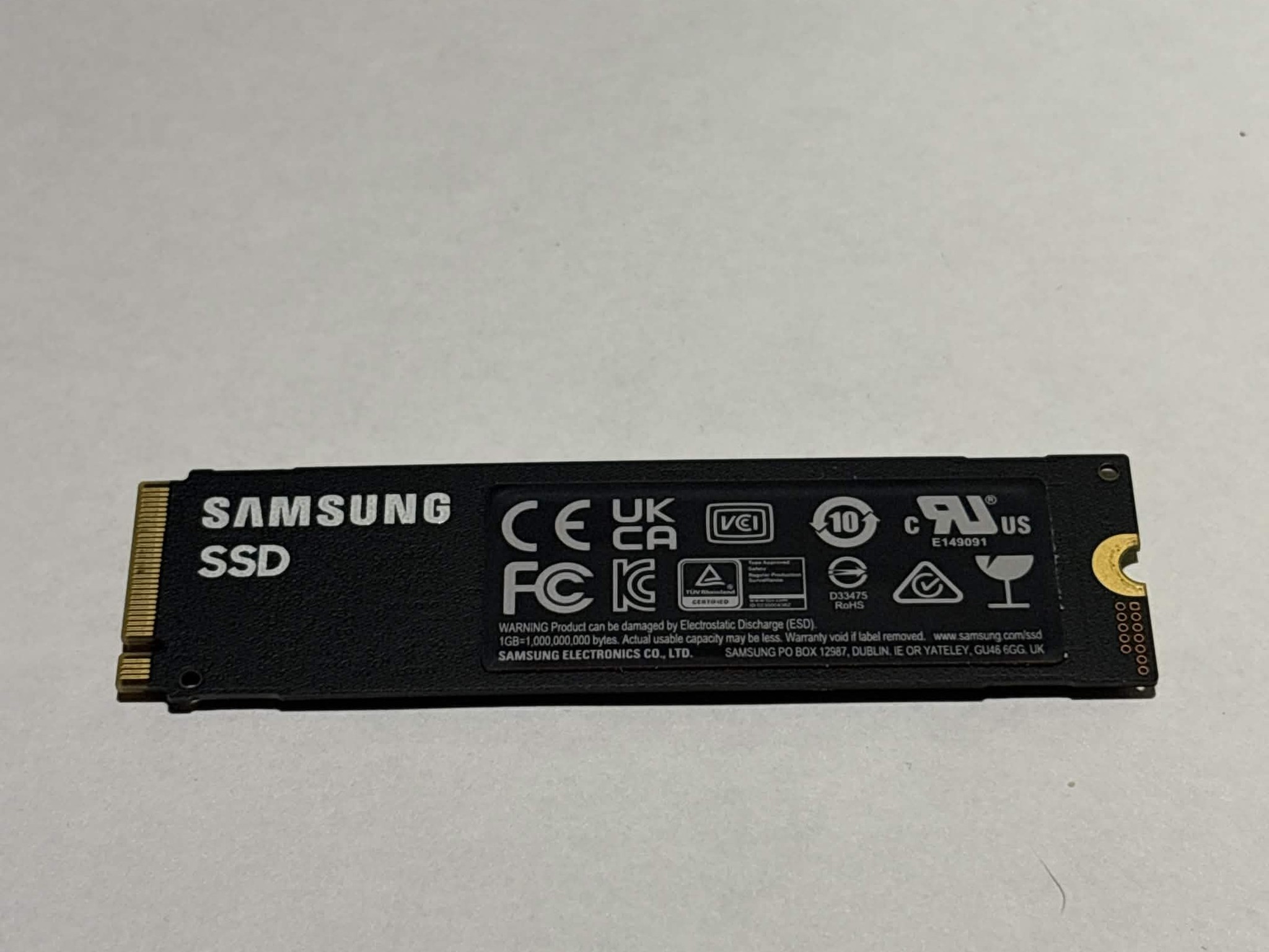 Samsung 980 PRO 2TB PCIe Gen4 NVMe M.2 SSD | Tested Working