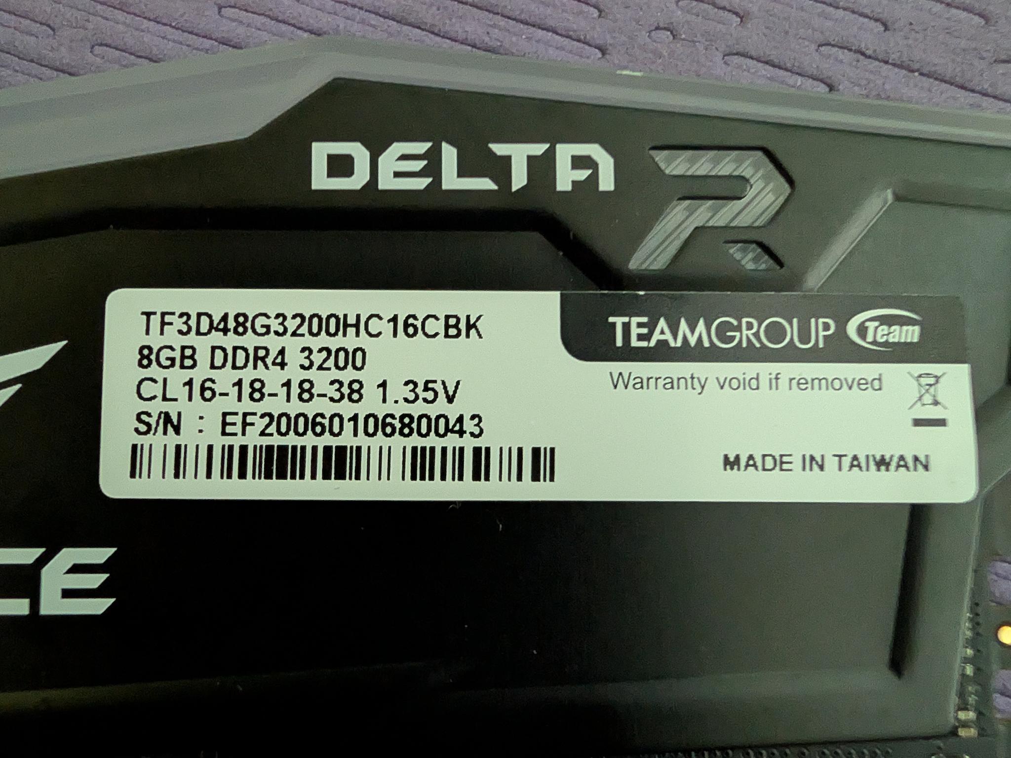 TFORCE 16GB rgb 3200mhz cl16