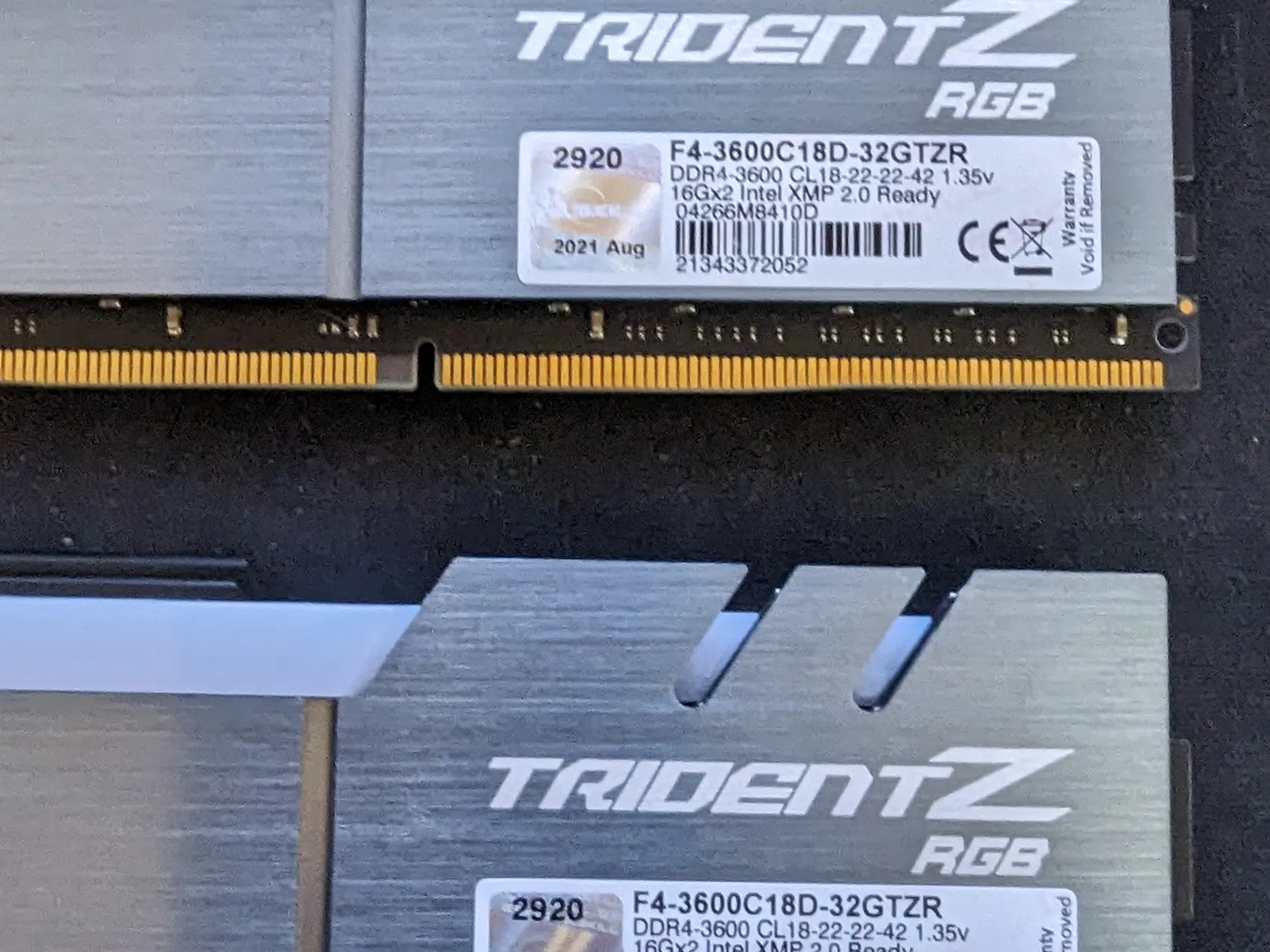 G.Skill Trident Z RGB 64 GB (4 x 16 GB) DDR4-3600 CL18 Memory FREE SHIPPING