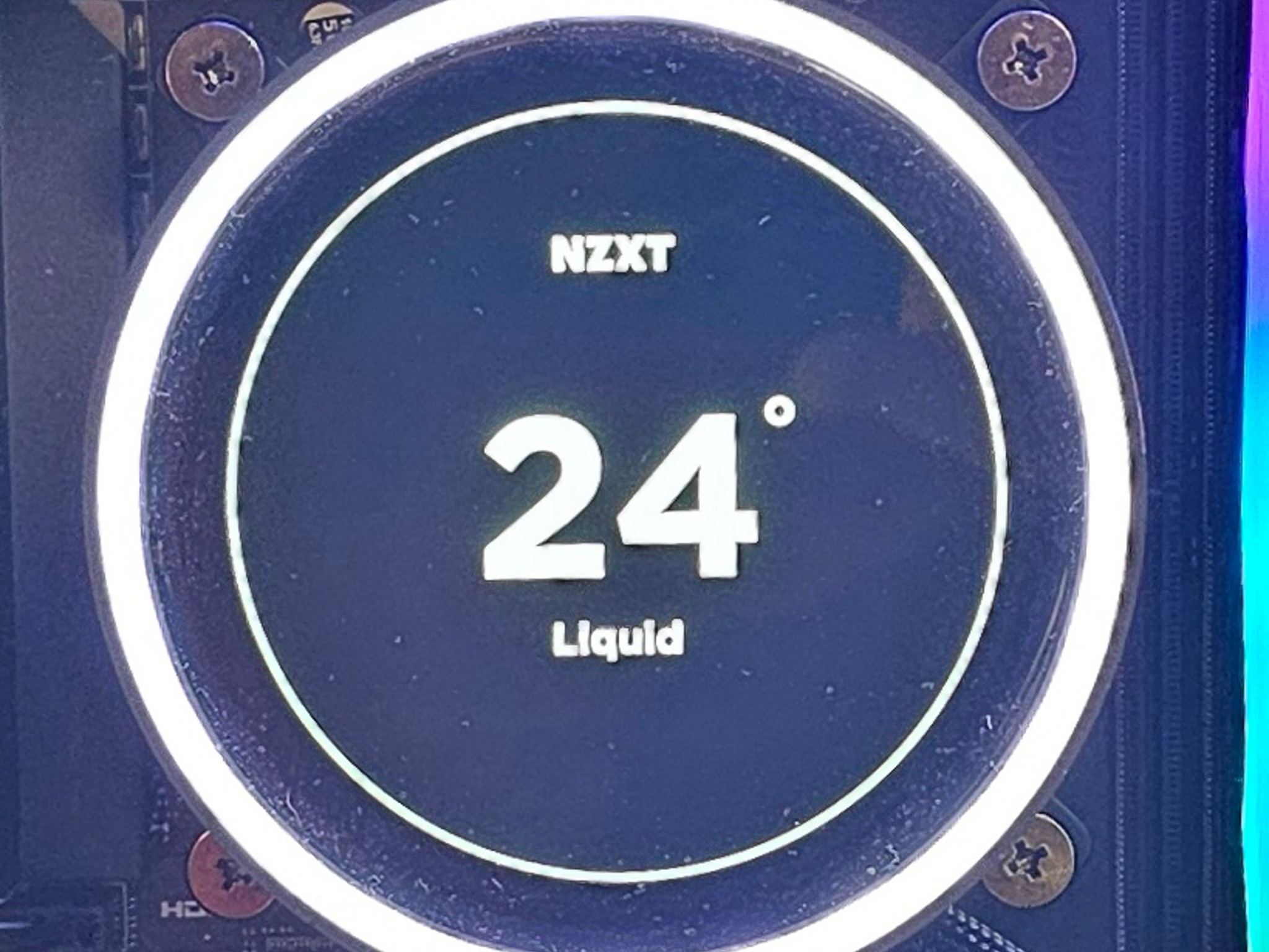 360mm RGB NZXT AIO CPU Liquid Cooler LGA1700 w\ LCD Screen