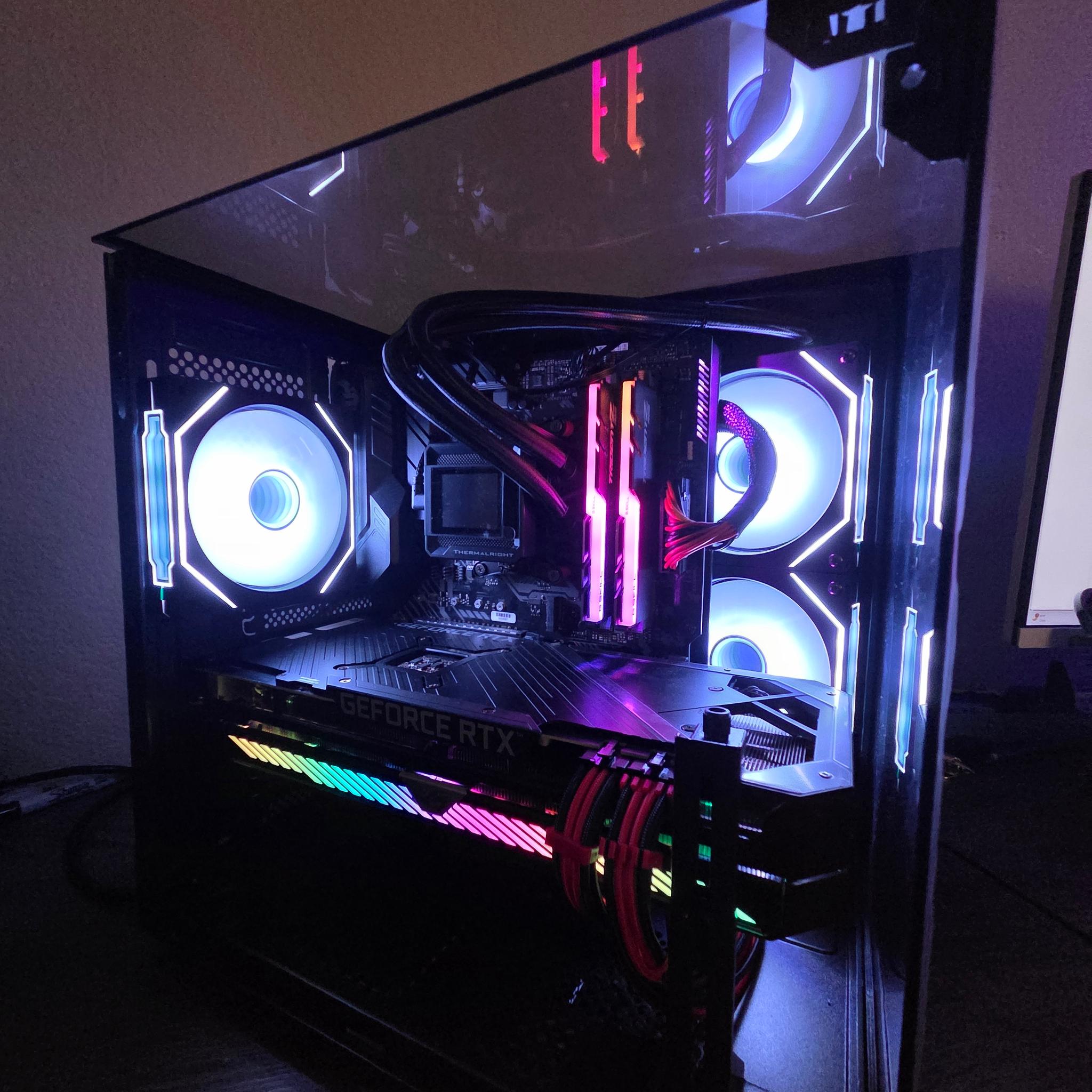 RGB gaming PC 3060TI ROG RYZEN 7 (Shadow)!