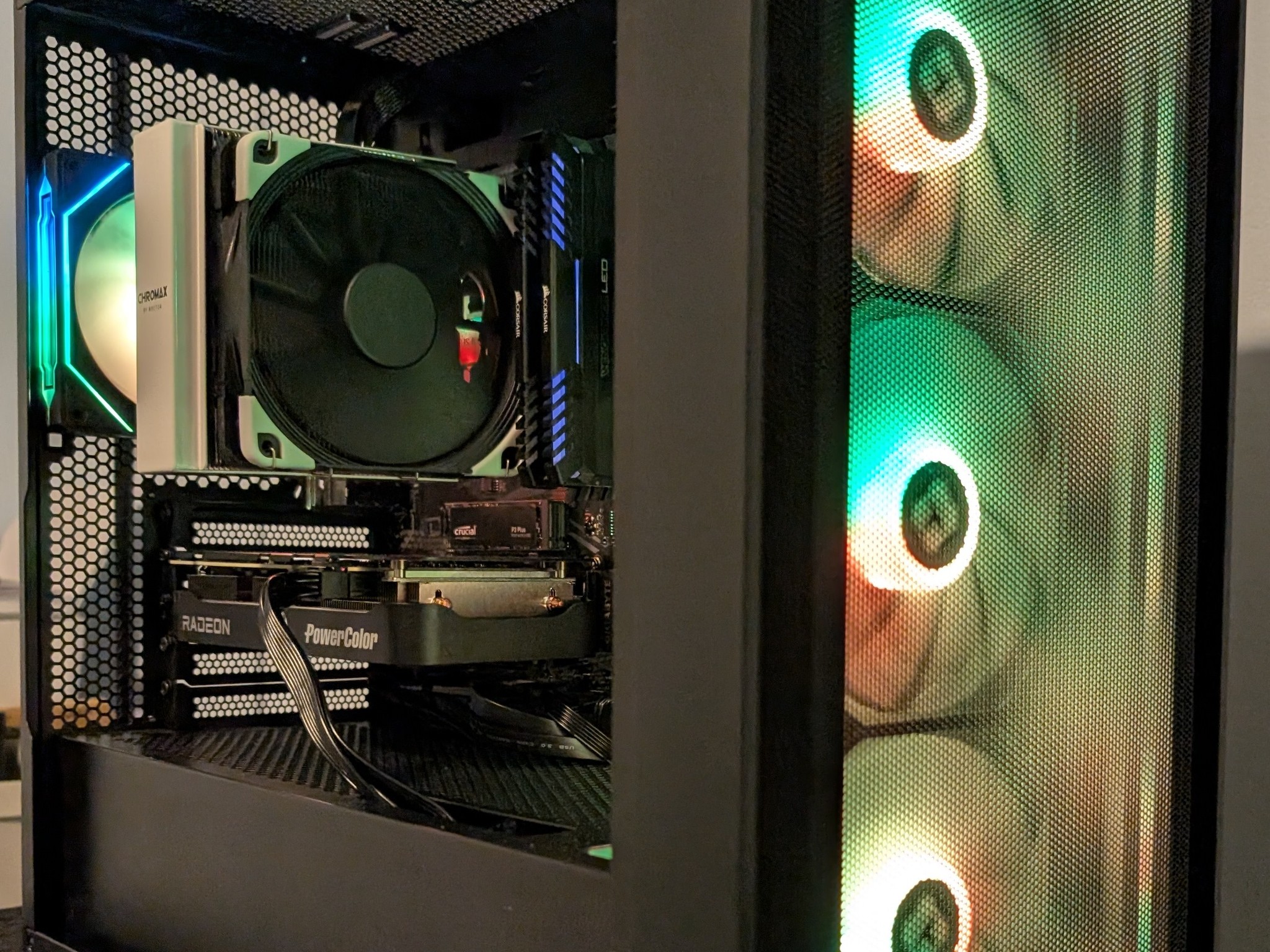 1440p Gaming PC RX 9060 XT 8 GB-Ryzen 5 5600x-32 GB DDR4 3200-1 TB NVME