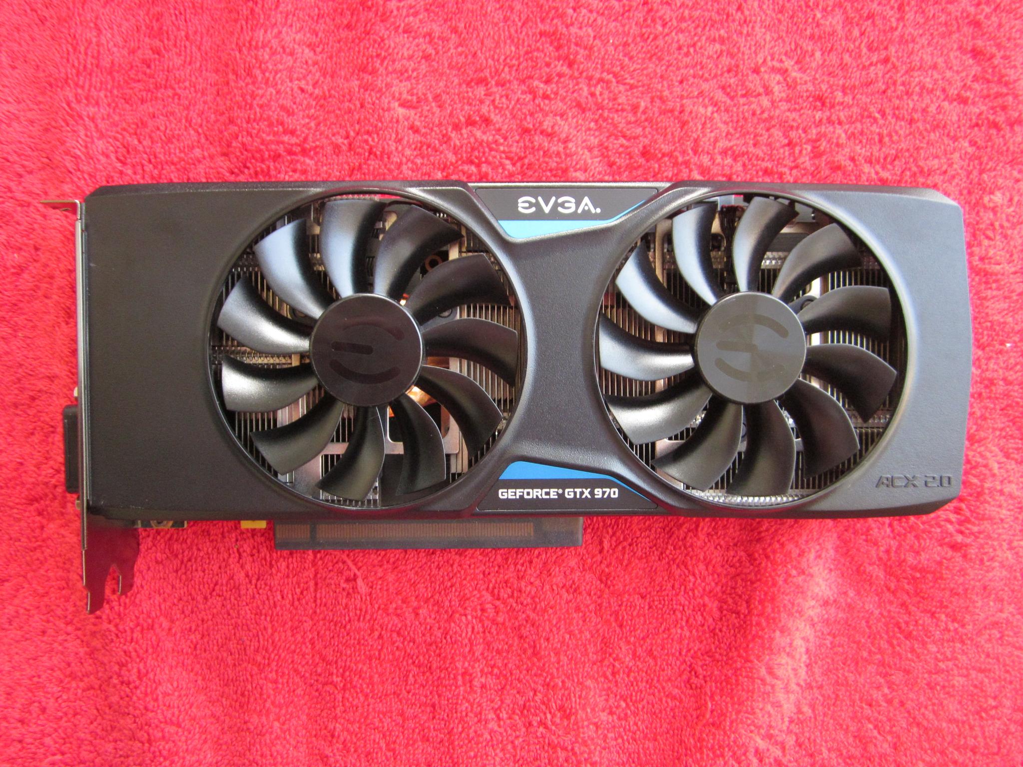 SUPER CLEAN! EVGA GTX 970 4Gb SSC Video Card With Metal Backplate