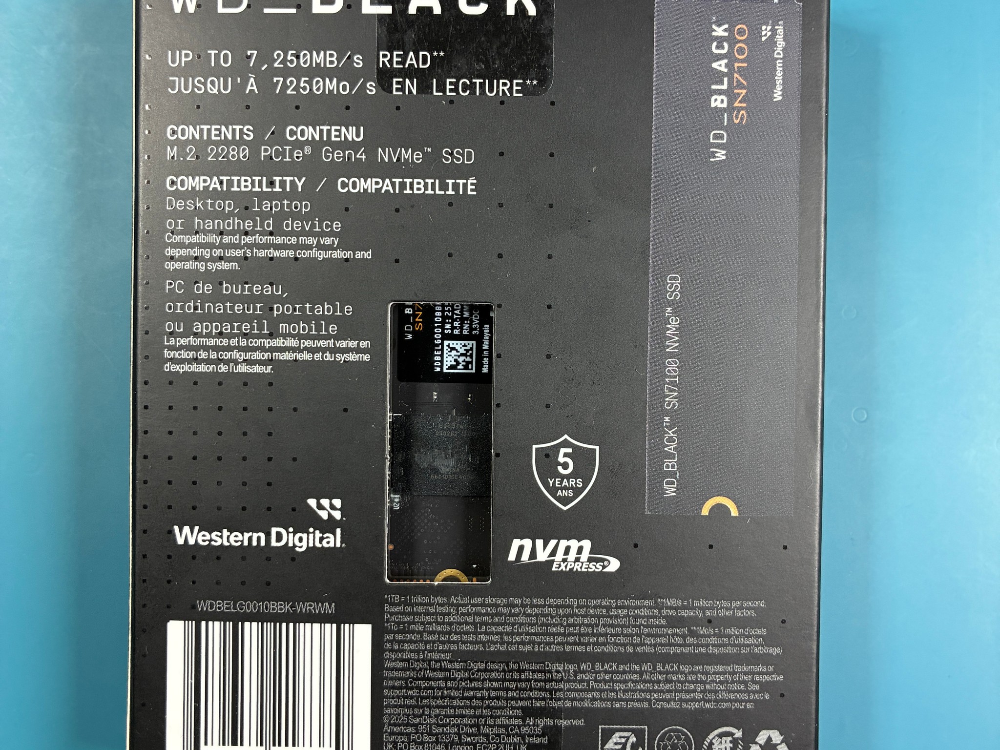 WD_BLACK SN7100 1TB NVMe SSD w/ Windows 11 Pro Preinstalled + Retail Key (SSD)
