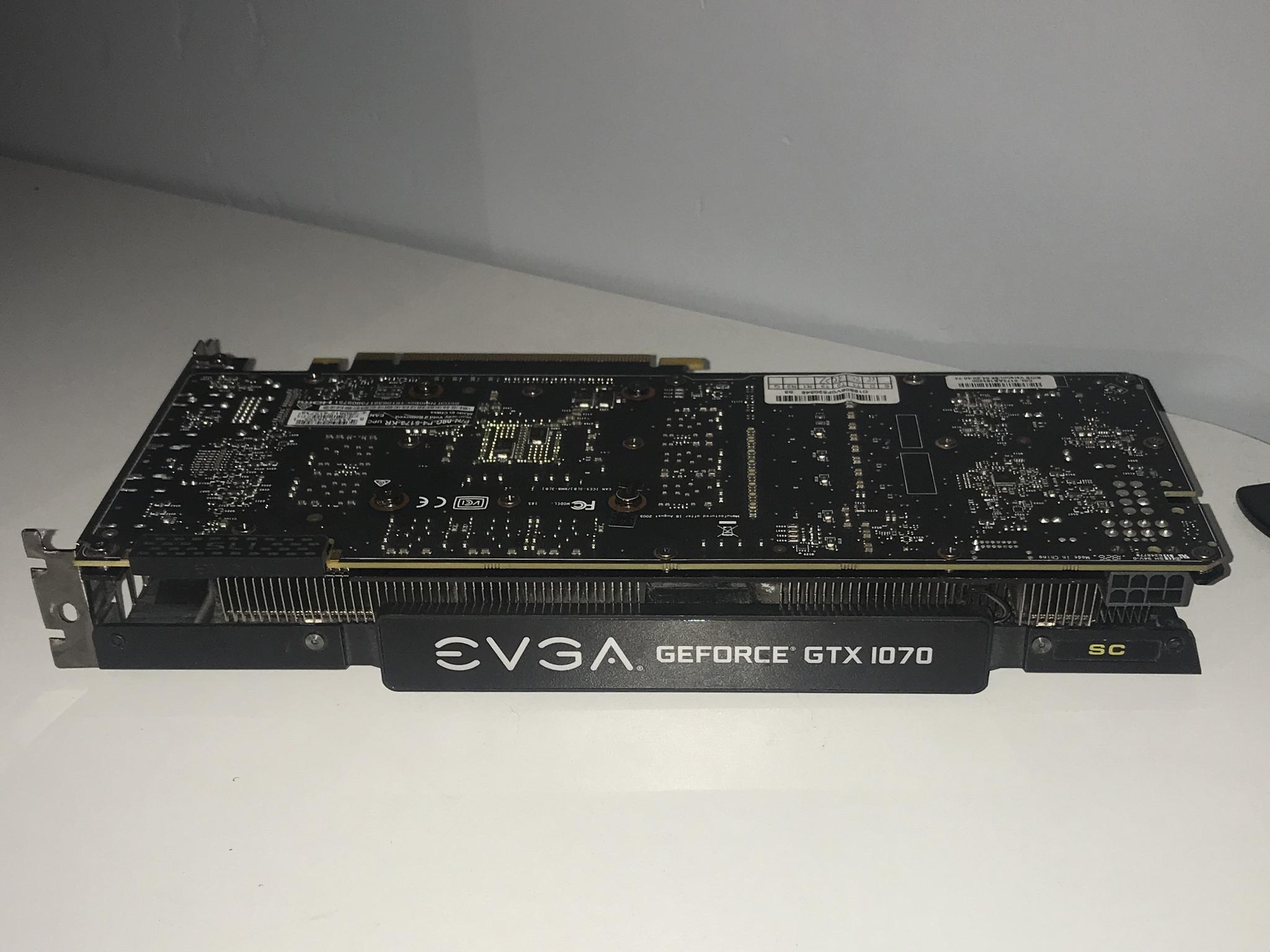 EVGA GTX 1070 8GB CARD WITH ORIGINAL BOX