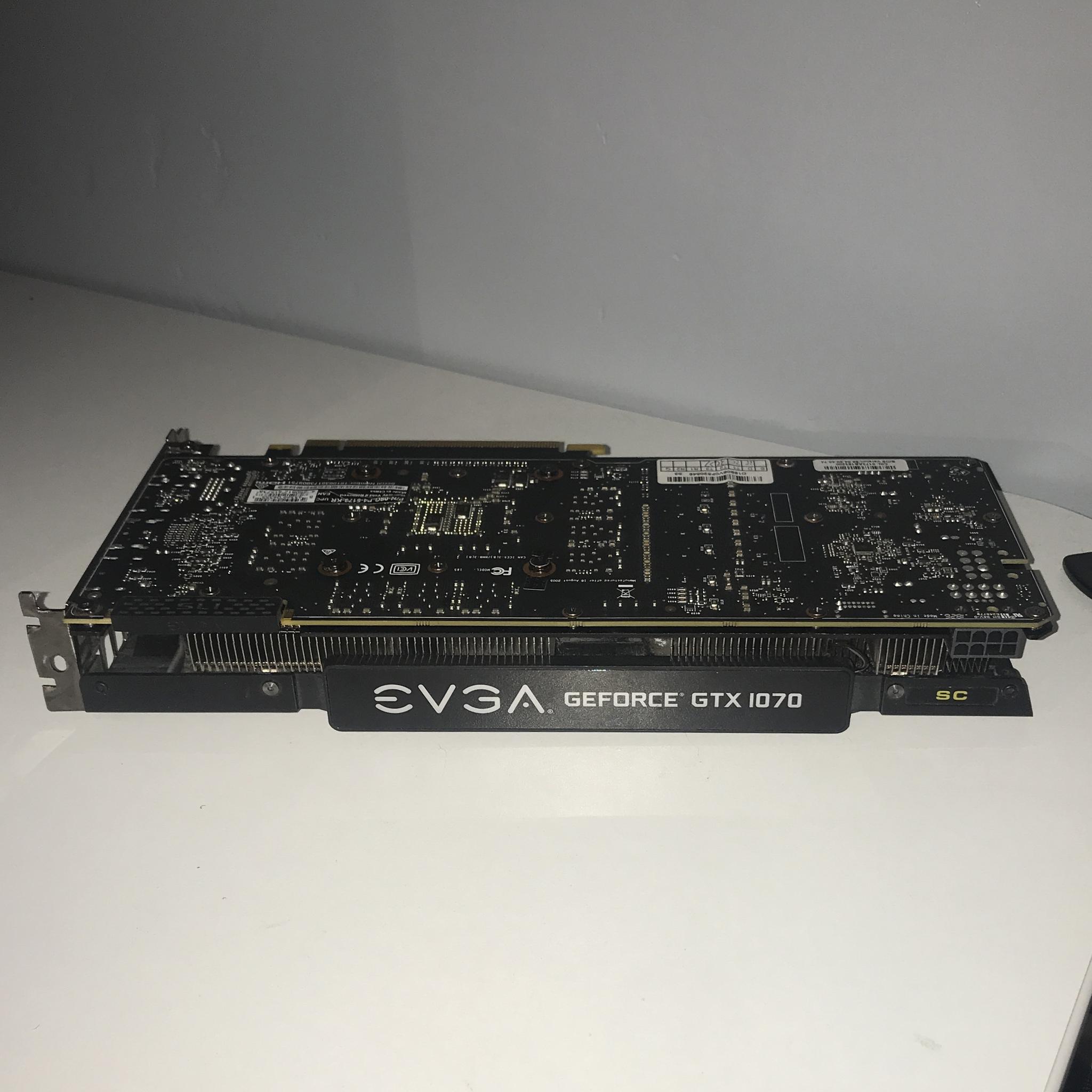 EVGA GTX 1070 8GB CARD WITH ORIGINAL BOX