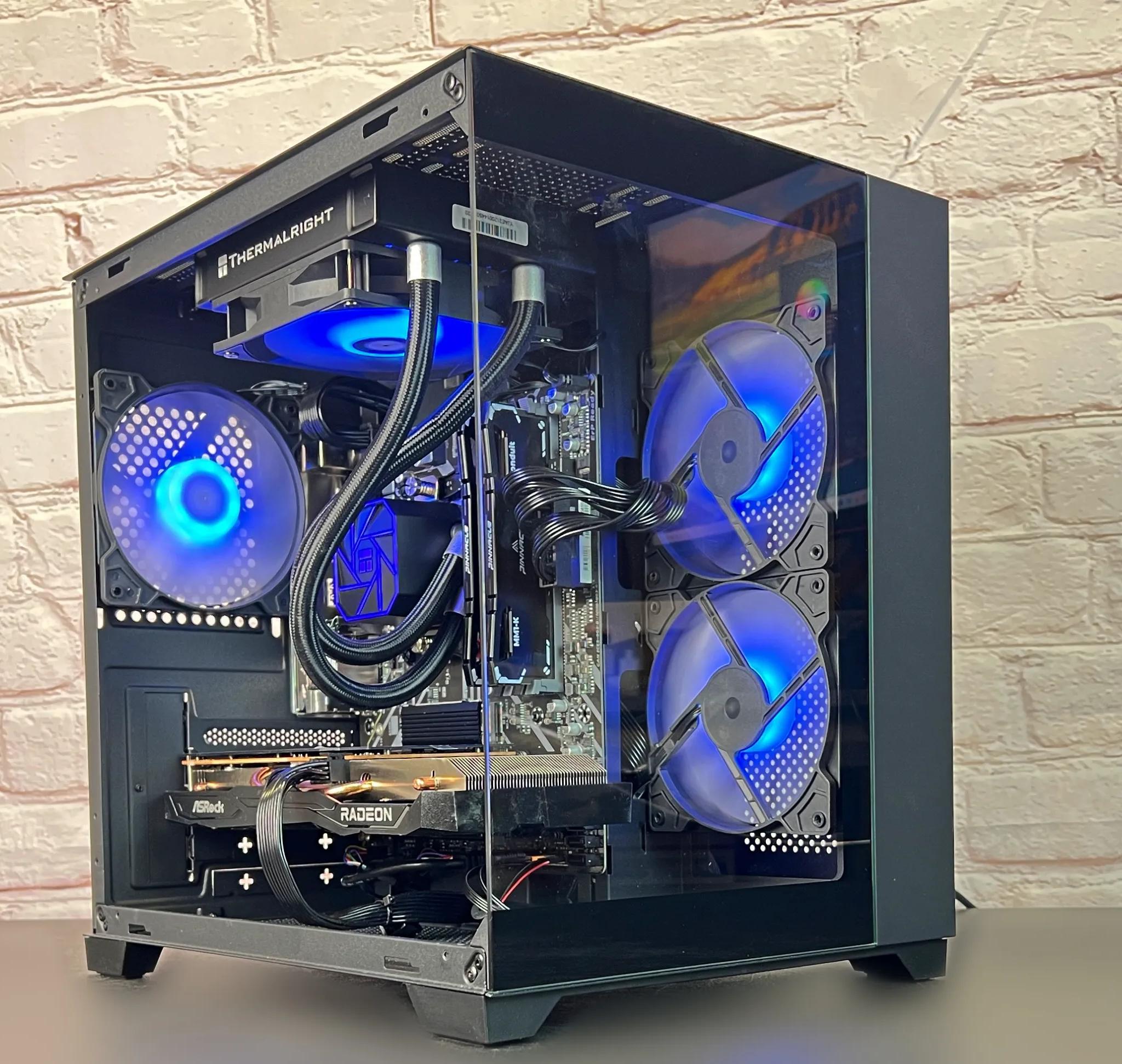 Liquid Cooled Ryzen 5 3600 RX 6600 16GB RAM 1TB M.2 Gaming/Streaming PC