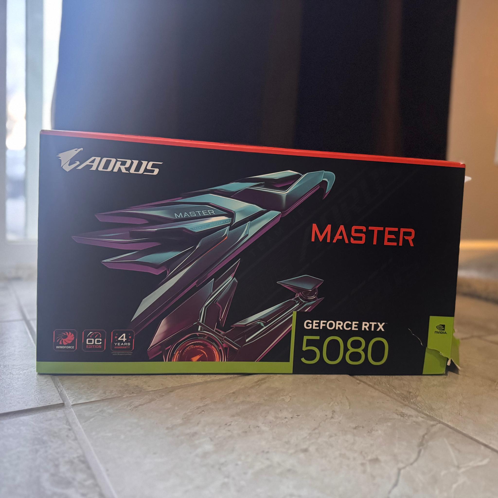 GIGABYTE AORUS GeForce RTX 5080 MASTER 16G