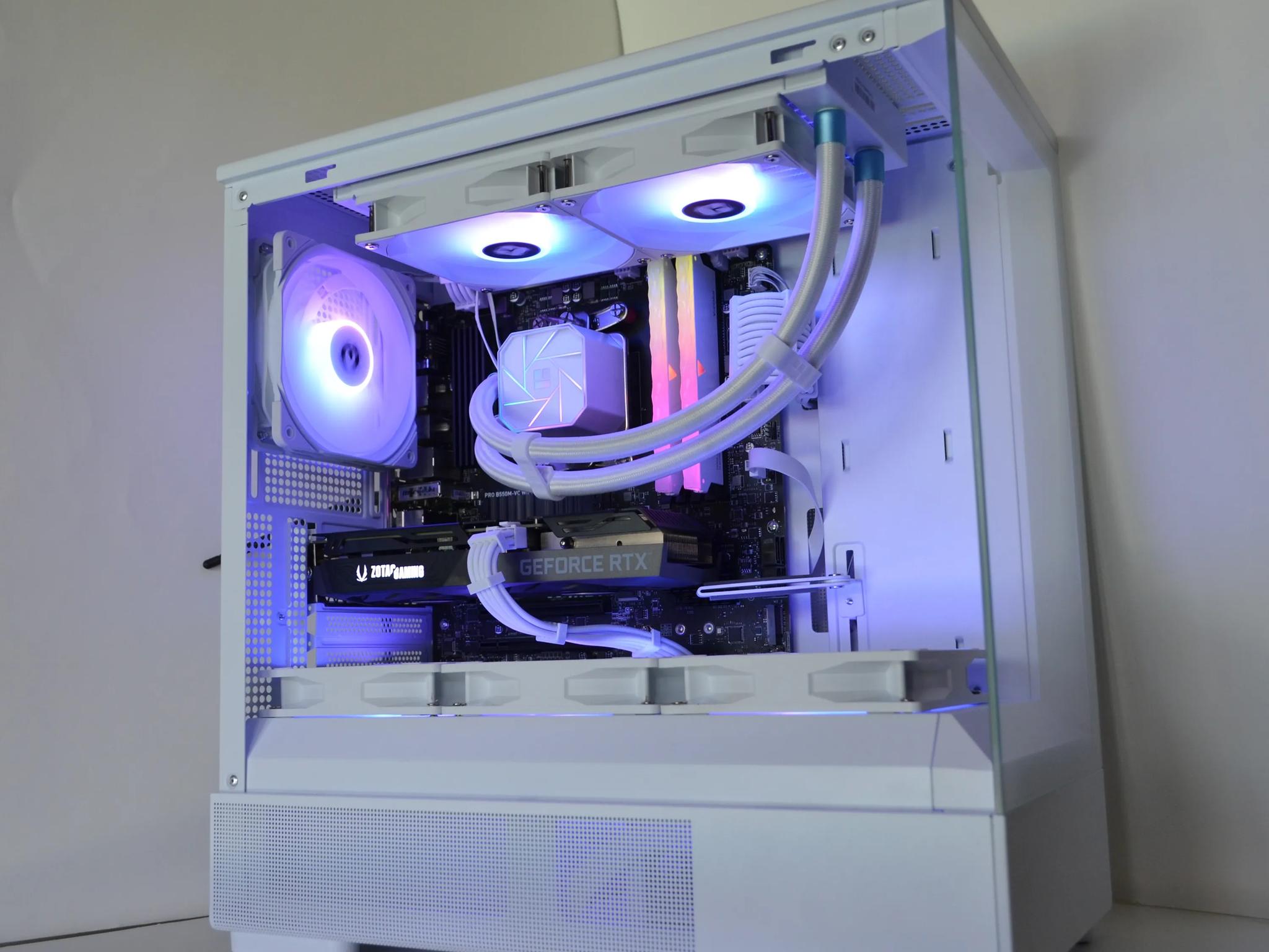 ❄️Glacier🧊- RTX 3060 Ti - Ryzen 5 5500 - 1tb NVME - 16gb RAM - 💧Liquid Cooled🧊