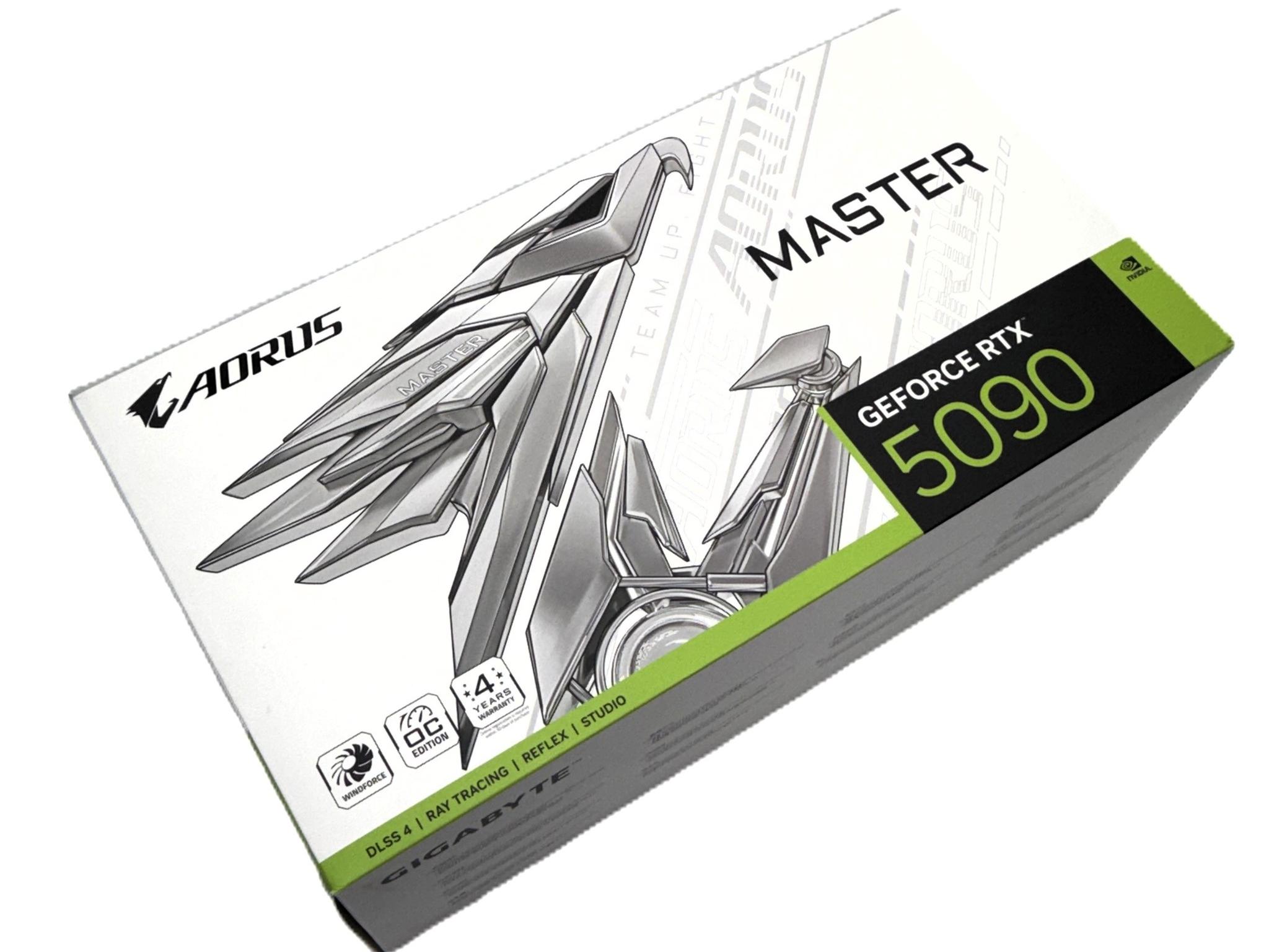 GIGABYTE AORUS GeForce RTX 5090 MASTER ICE 32GB GDDR7 (White) – Open Box