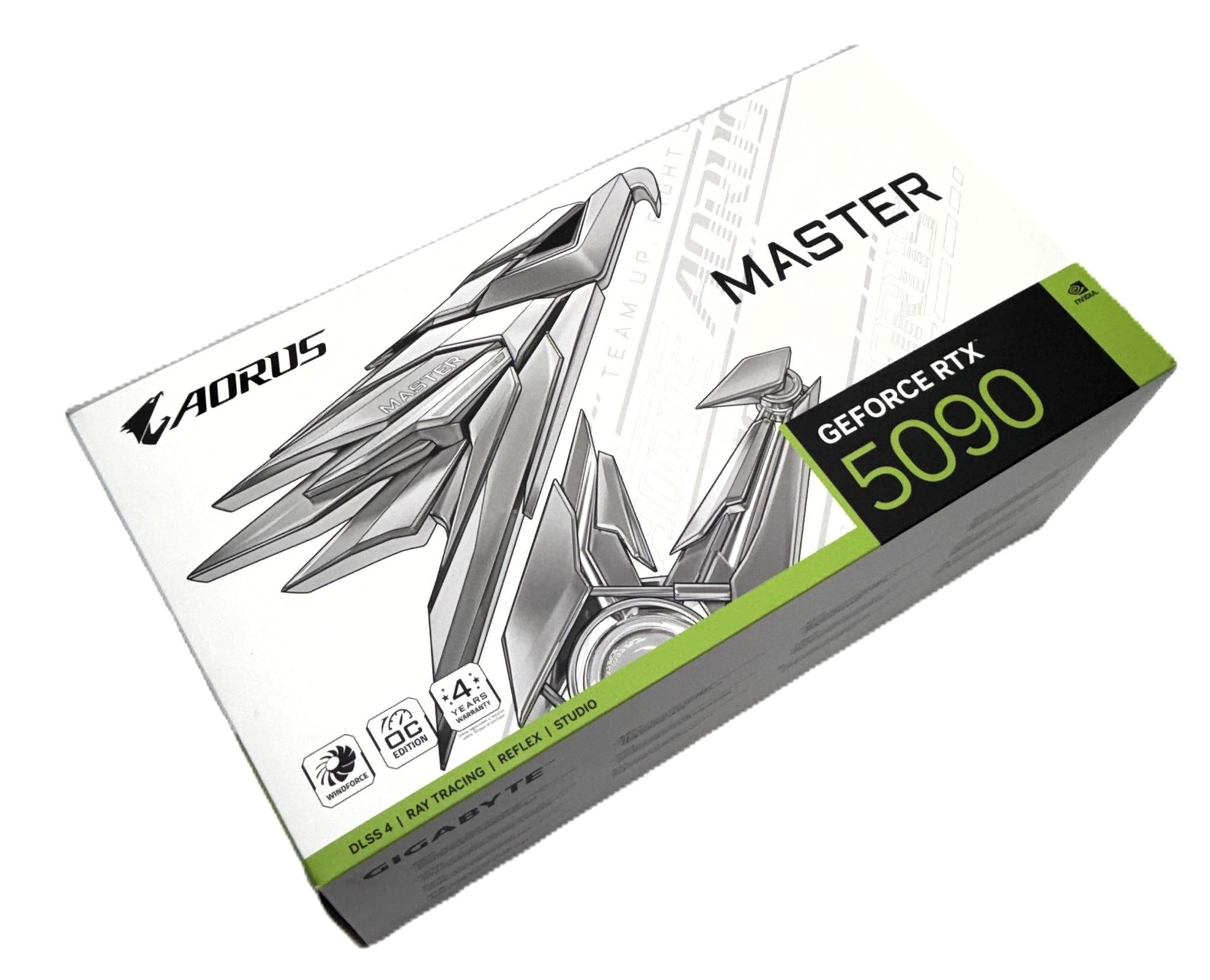 GIGABYTE AORUS GeForce RTX 5090 MASTER ICE 32GB GDDR7 (White) – Open Box, Never Installed