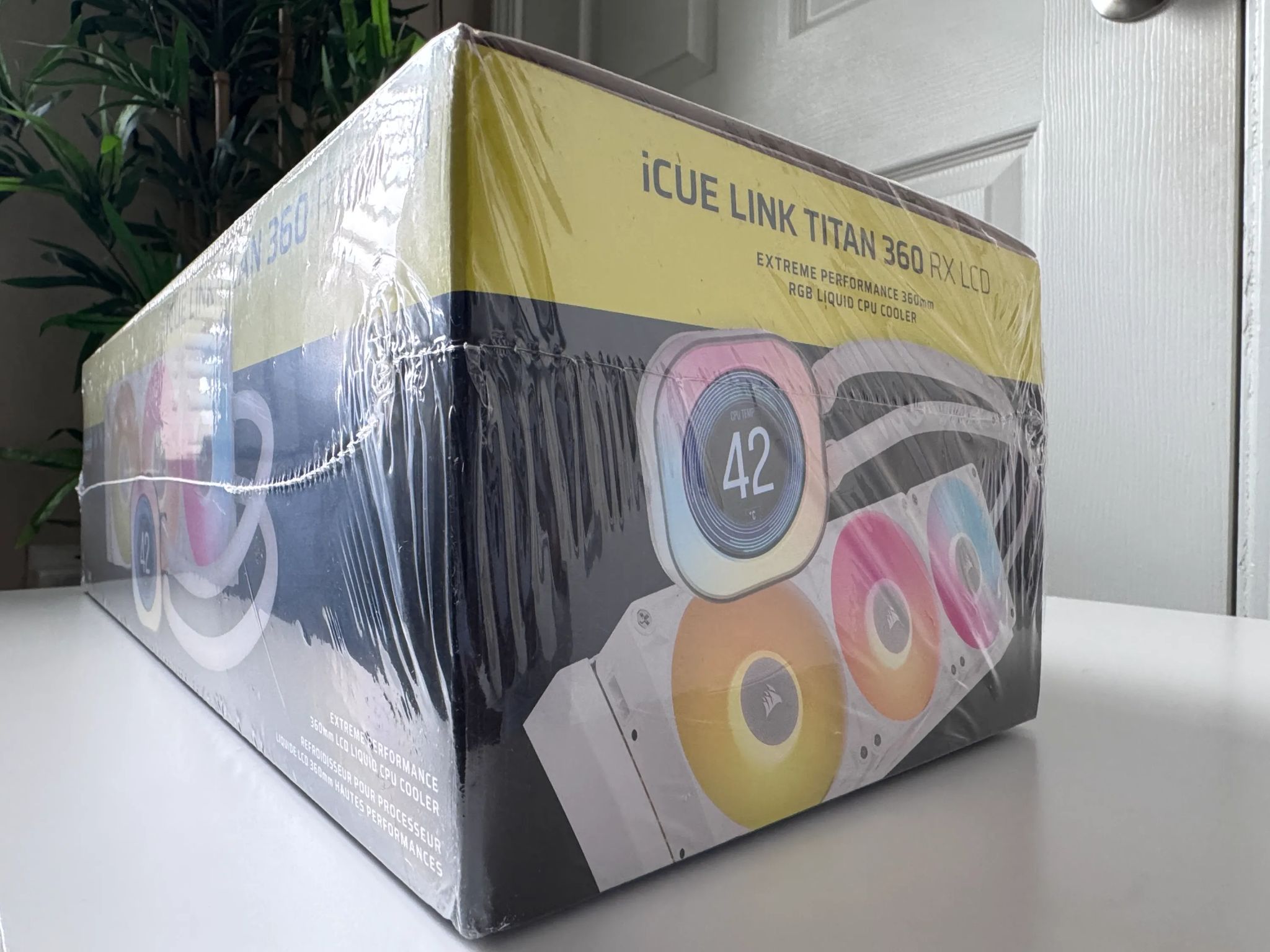 Corsair iCUE LINK TITAN 360 RX LCD Liquid CPU Cooler (White)