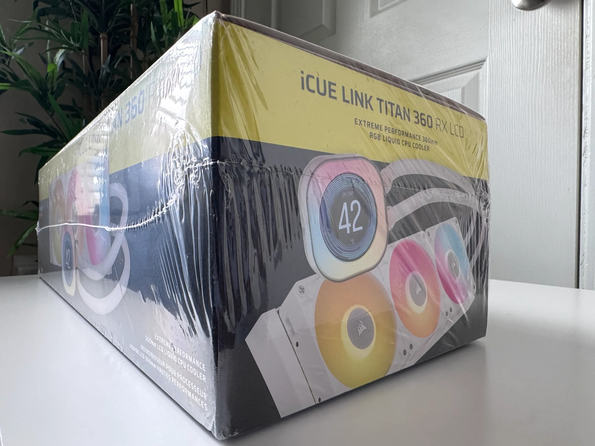 Corsair iCUE LINK TITAN 360 RX LCD Liquid CPU Cooler (White)