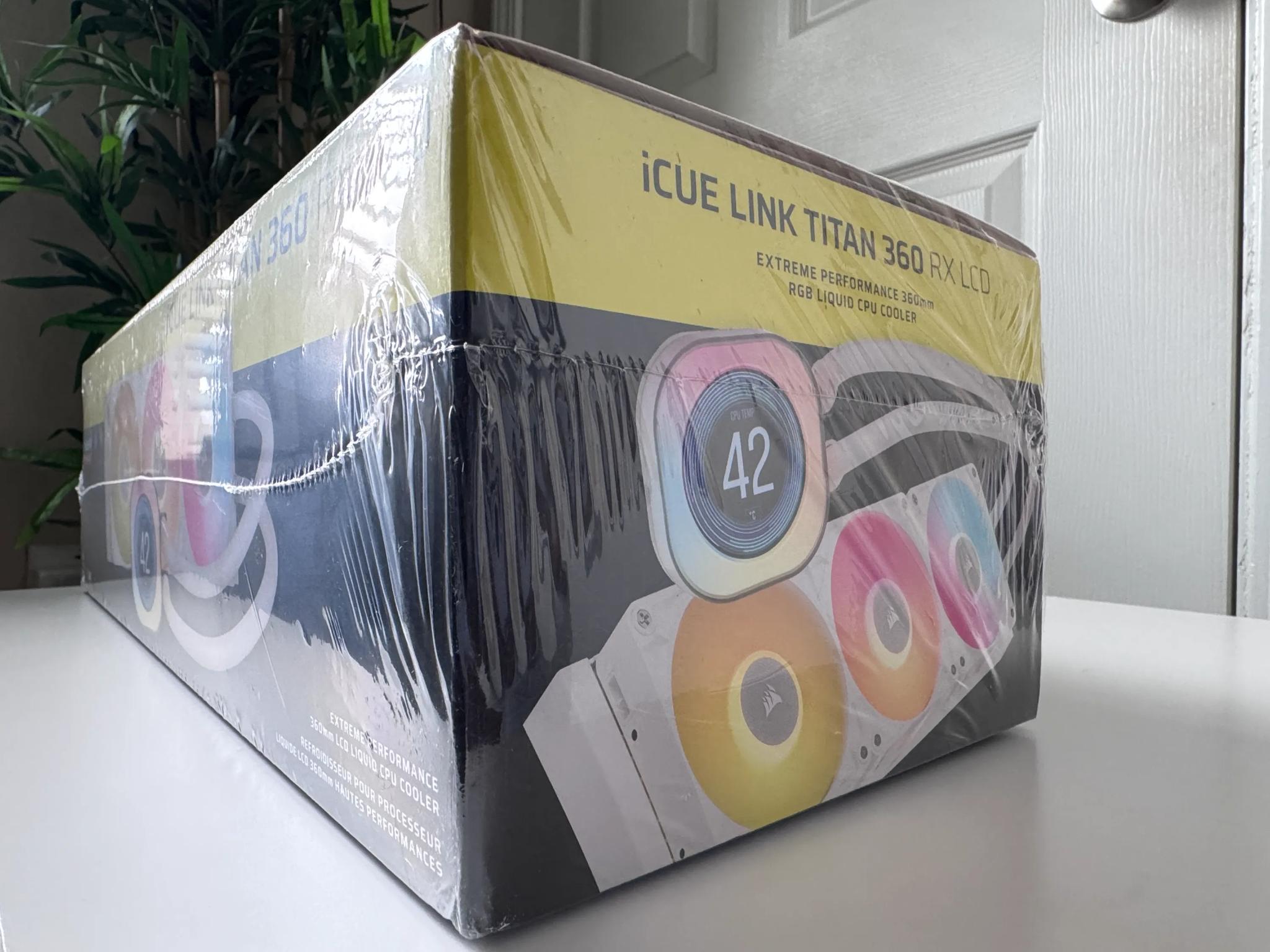 Corsair iCUE LINK TITAN 360 RX LCD Liquid CPU Cooler (White)