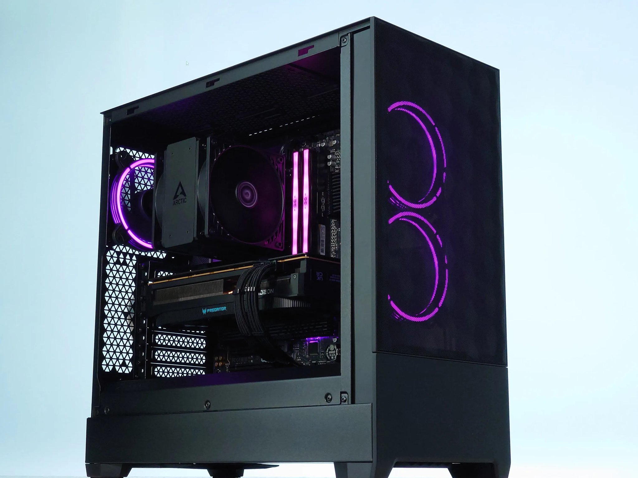 🎁{Holiday Sale}🎄🖤AMD RX 7800 XT 16GB◼️AMD Ryzen 7 5700X3D◼️32GB DDR4 RAM◼️1TB NVME