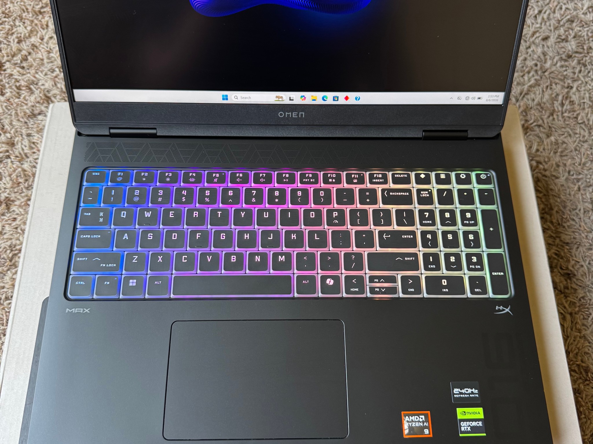 Rtx 5080 / Ryzen 9 / 64GB DDR5 / 1TB SSD / 240Hz Screen / 2026 model / gaming laptop