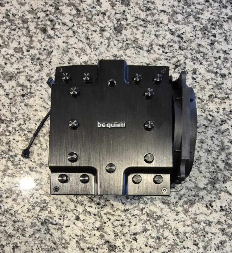 Pre-owned Be Quiet! Dark Rock Pro 4 CPU Air Cooler 250W TDP Dual Fan-Missing Backplate & Accessories