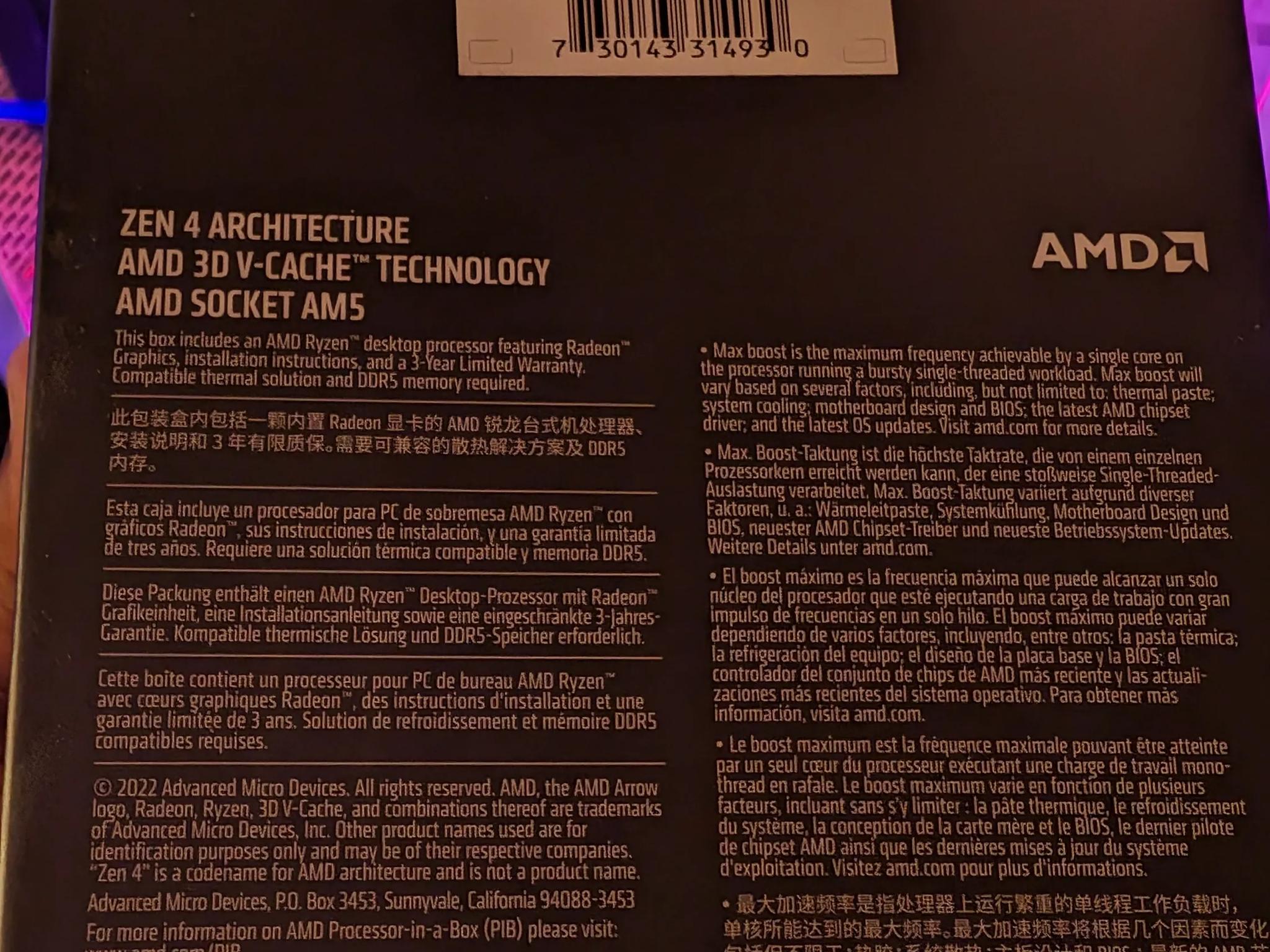 Ryzen 7 7800X3D and 32 GBs of DDR5 5200 - READ DESCRIPTION -