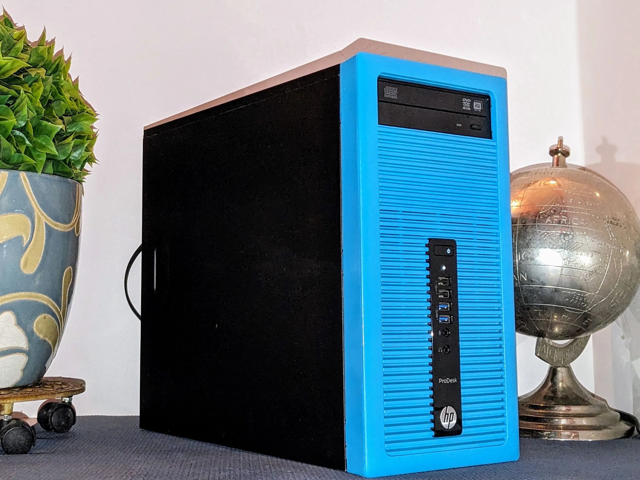 HP BlueFace🥶1080p FoRTNiTe PC💙🖤 Intel i5 💙🖤 GTX1050Ti💙🖤 16GB RAM💙🖤 Wi-Fi💙🖤Windows 11