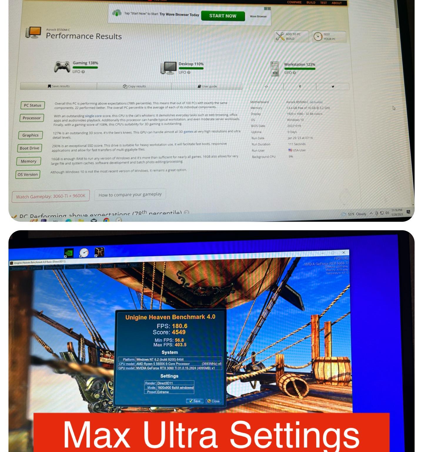 White Custom Gaming / Streaming PC | RTX 3060Ti + Ryzen 5 5600X + 1TB NVME