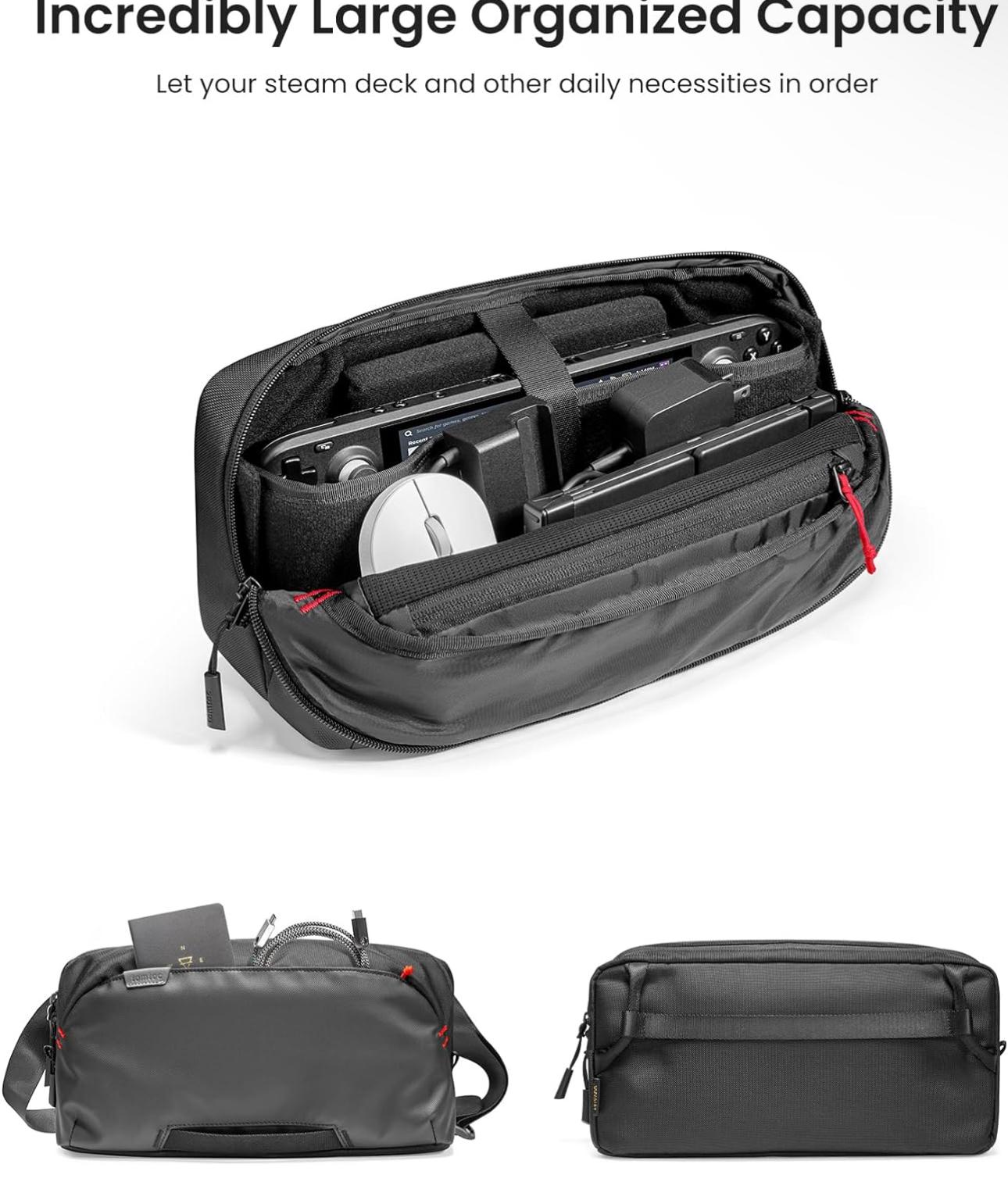 tomtoc Carrying Case for Steam Deck/Steam Deck OLED/ASUS ROG Ally, Storage Portable BaG