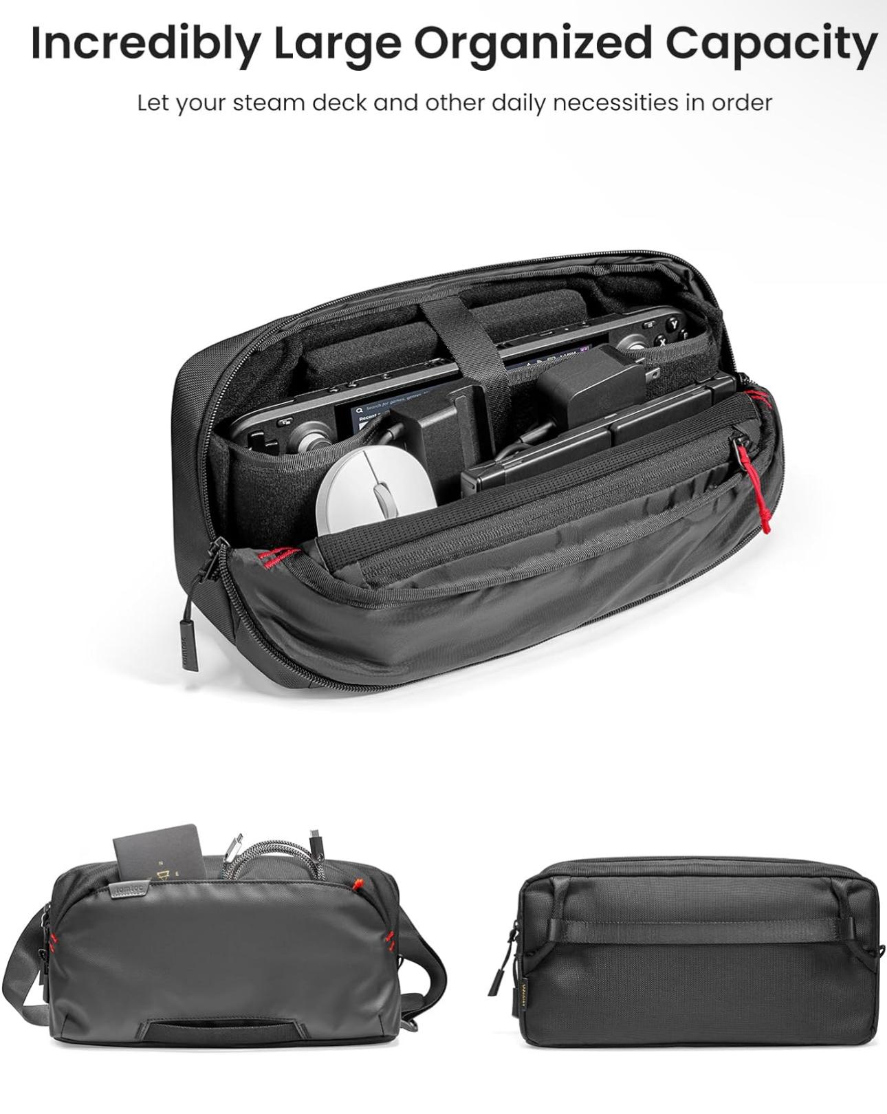 tomtoc Carrying Case for Steam Deck/Steam Deck OLED/ASUS ROG Ally, Storage Portable BaG