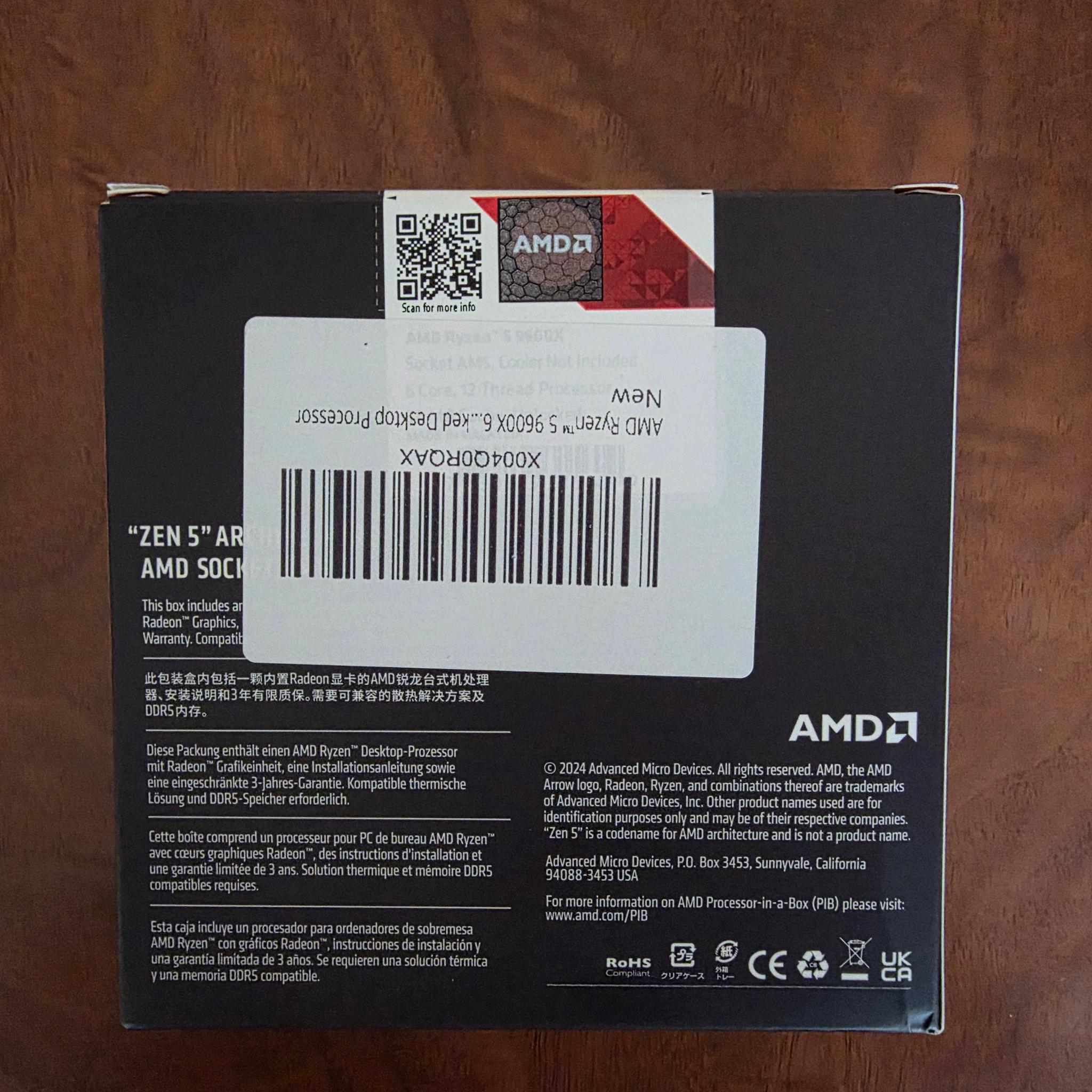 AMD Ryzen 5 9600X