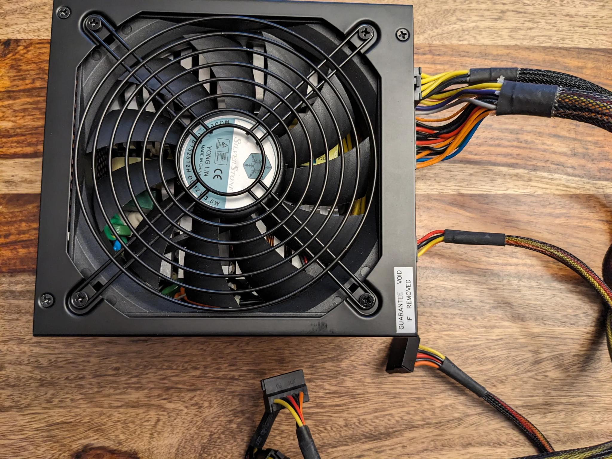 SilverStone SST-ST75F-P 750W Modular Power Supply w/ MB and SATA cables. Tested Working!