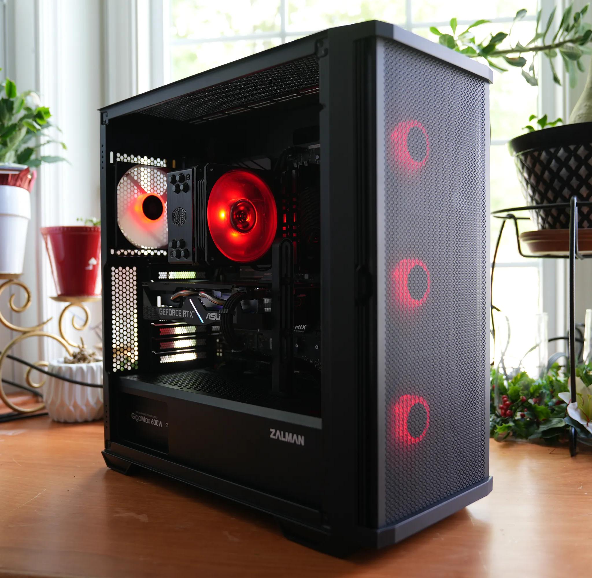 ⚫ Midnight Glow 🌟 : Ryzen 7 3700X | RTX 2060 6GB | 16GB 3600MHz DDR4 | 1.2TB SSD | Black Gaming PC