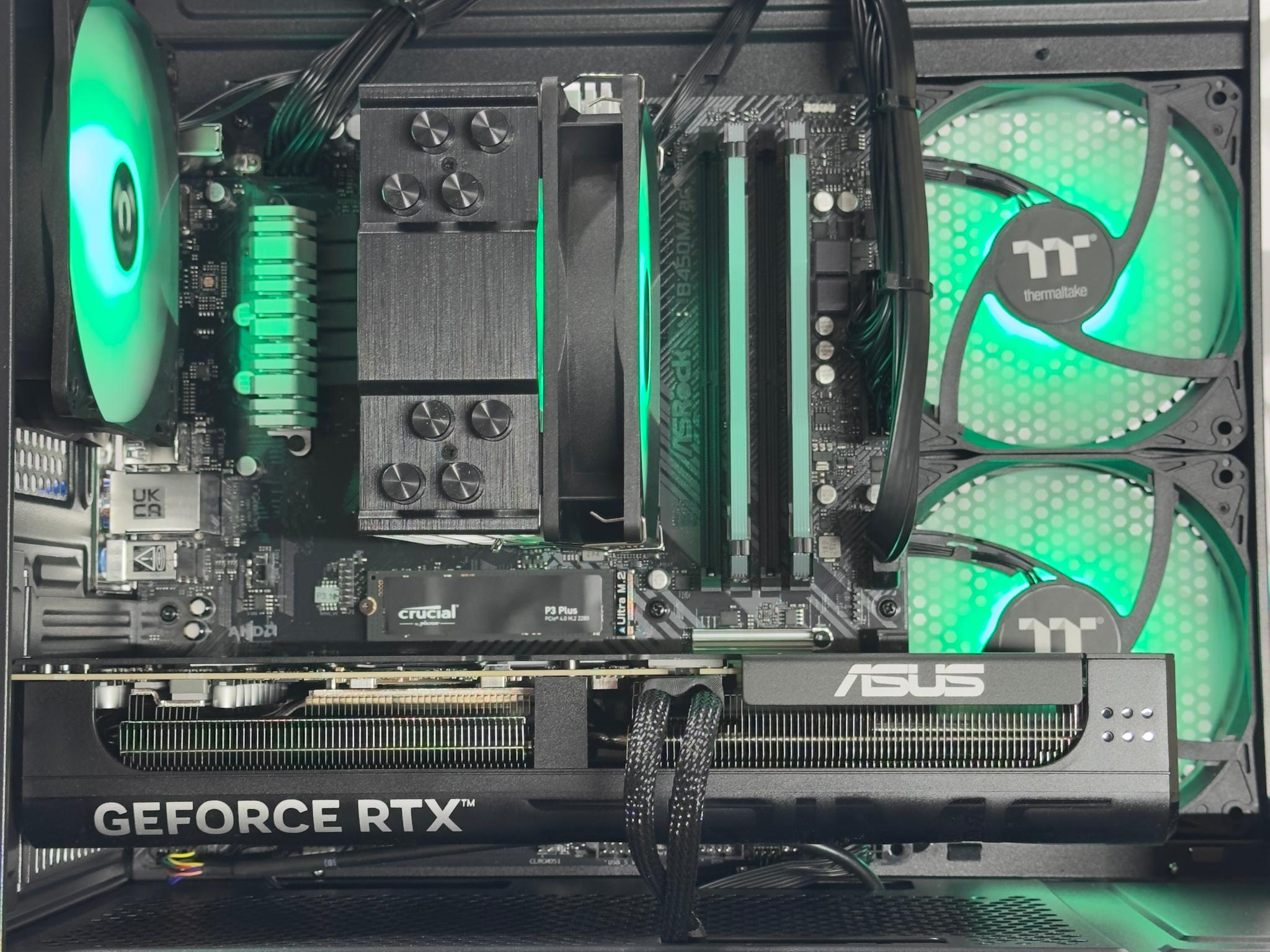 rtx 5070 / Ryzen 7 5800XT / 32GB 3600Mhz ddr4 ram / 1Tb crucial Nvme ssd / Windows 11