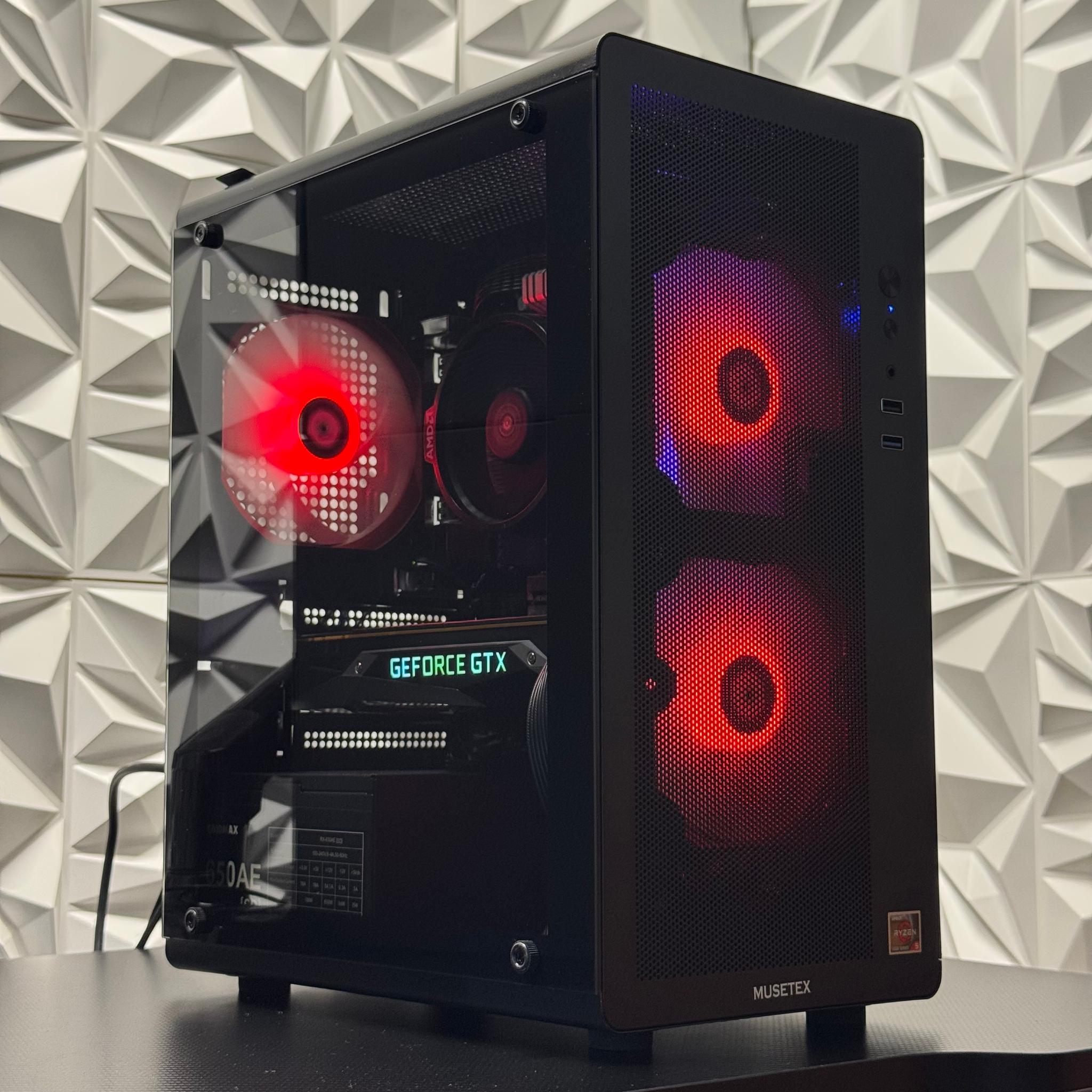 Gtx 1080, Ryzen 5 5500, 16GB ram, 500GB Samsung ssd, 650w psu, arc raiders, fortnite, R6, BF6