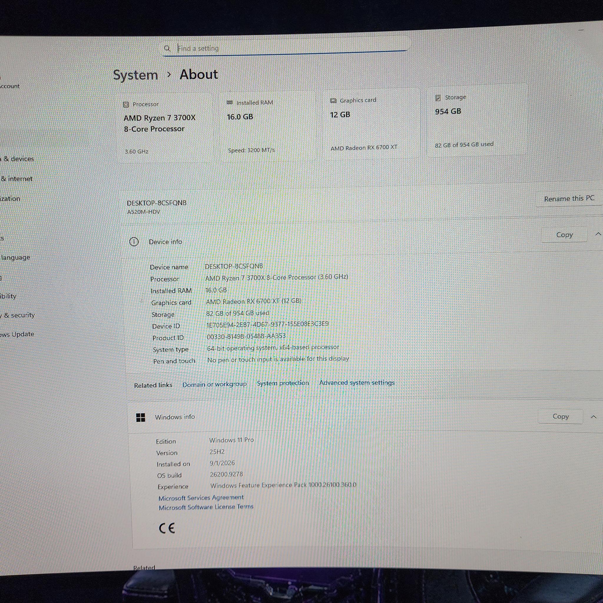 RX 6700 XT 12GB Gaming PC | Ryzen 7 3700X | 16GB DDR4 | 1TB SSD | Lian Li