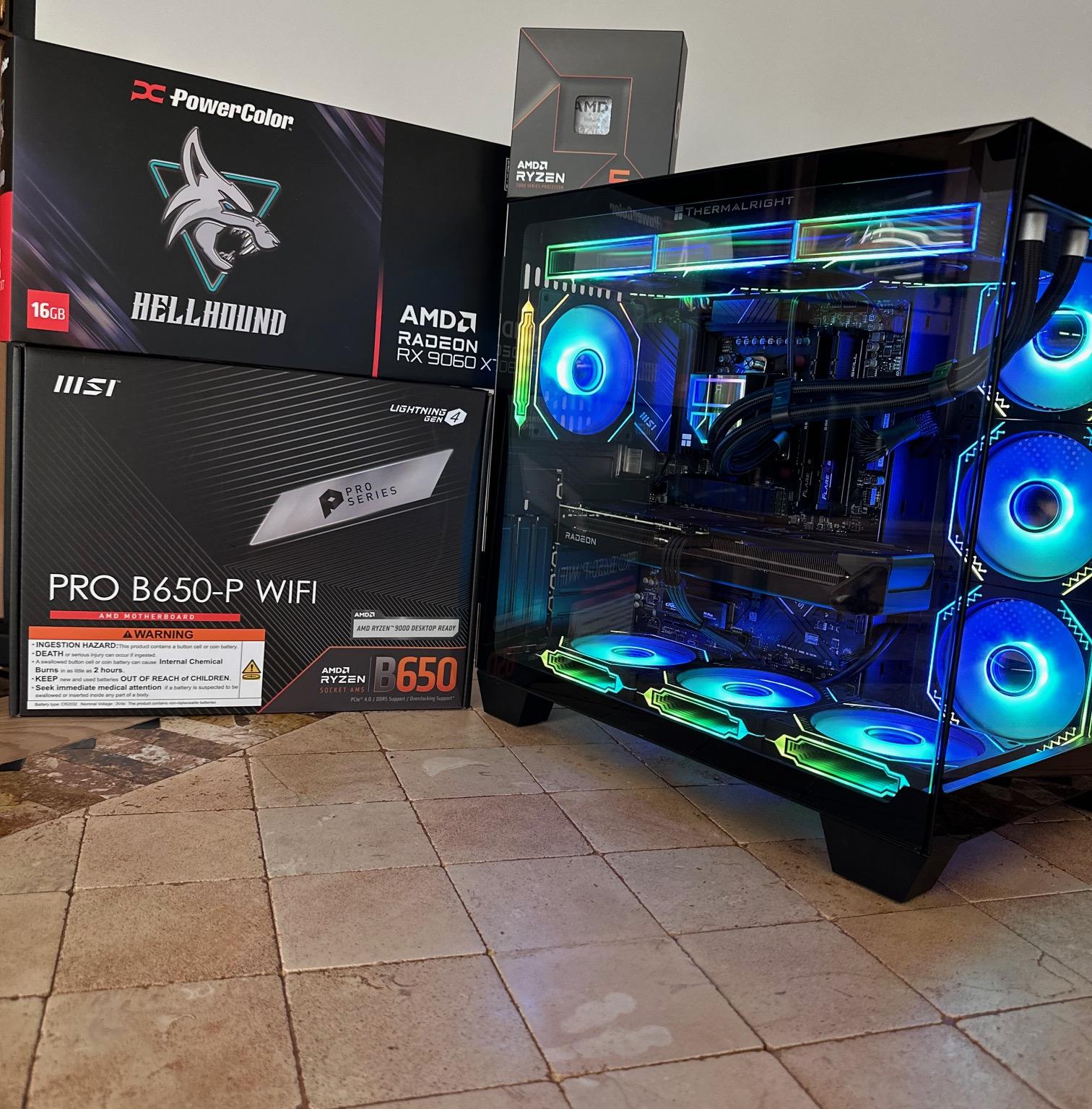 Ryzen 5 7600X / RX 9060XT 16GB, 500GB & 1TB M.2 SSD, Mid-Tower