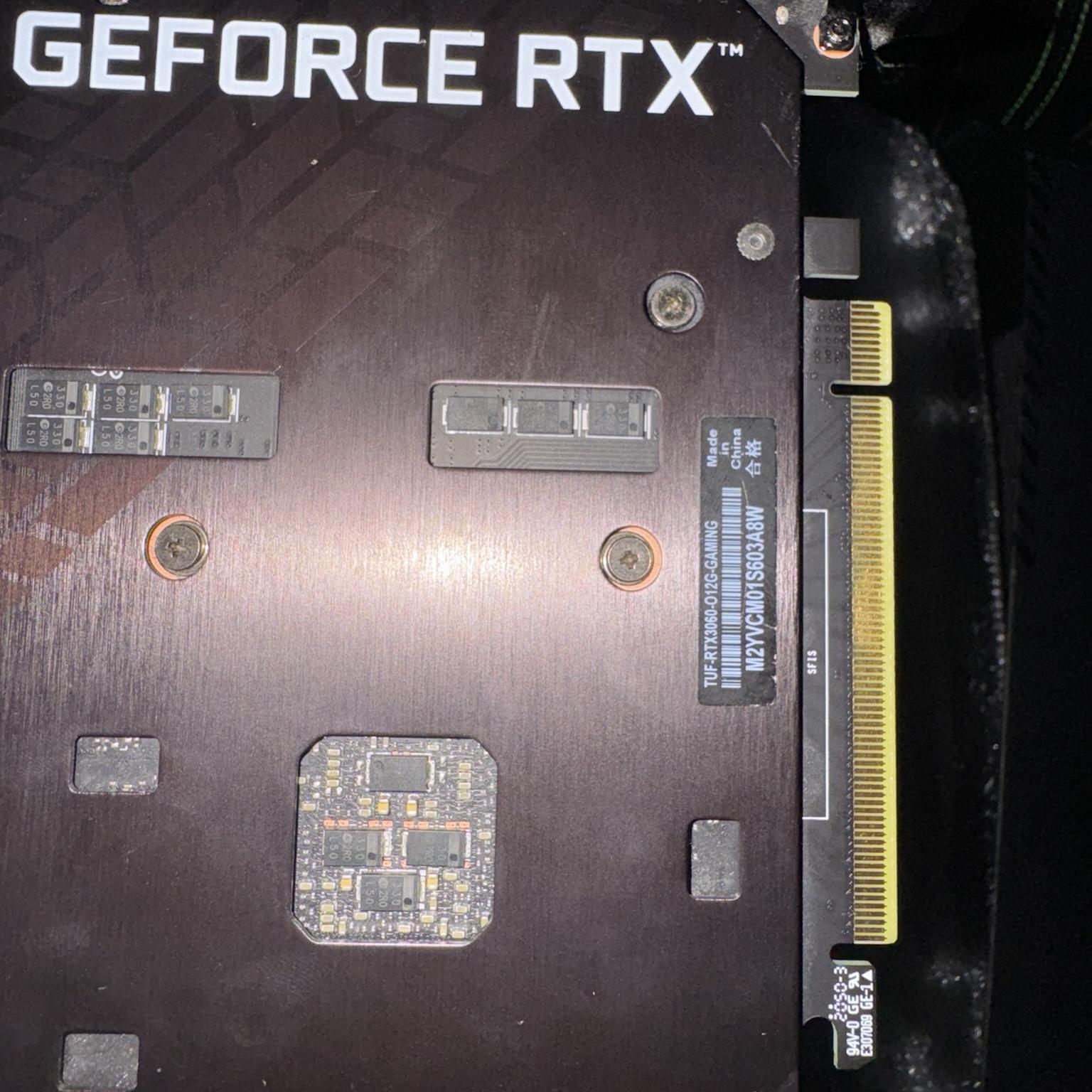 Asus Tuf 3060 graphic card 12gb vram