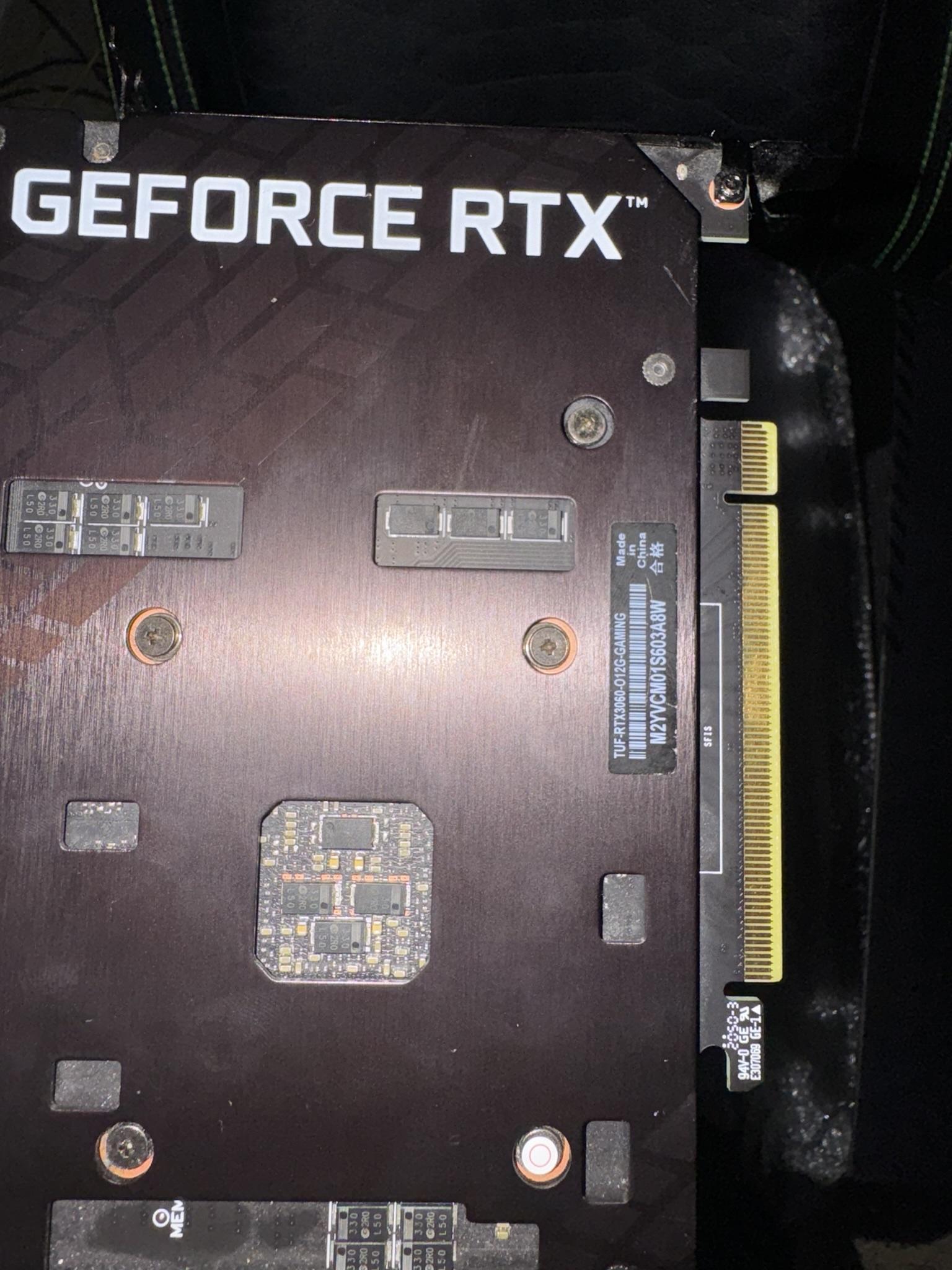Asus Tuf 3060 graphic card 12gb vram