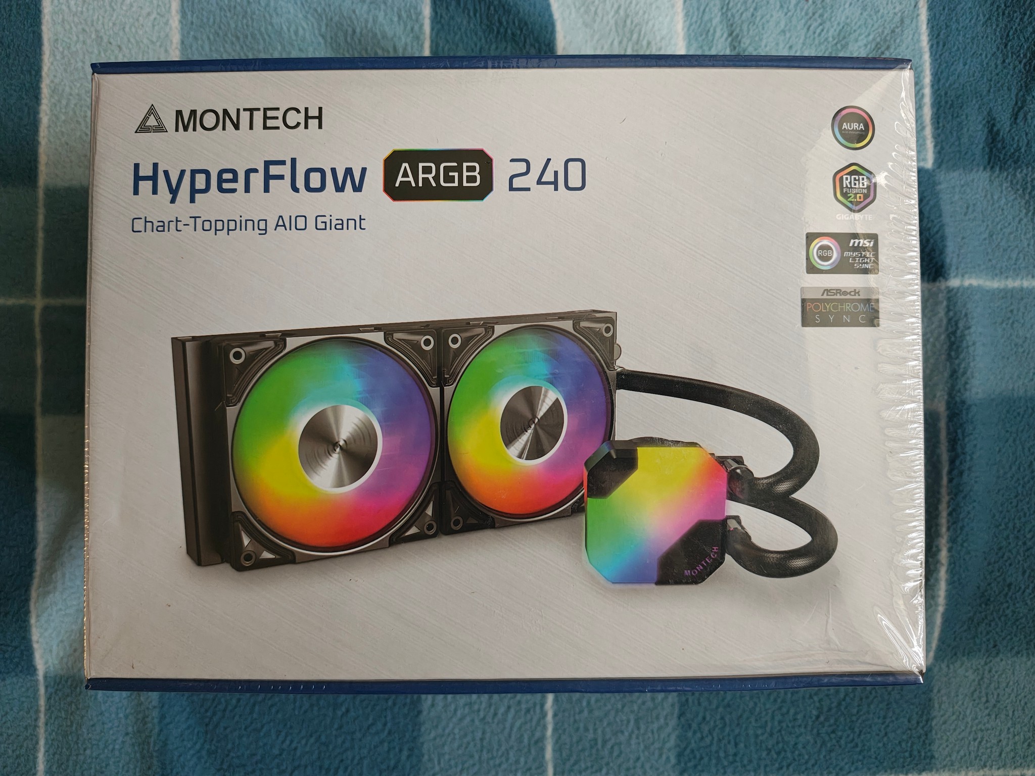 Montech HyperFlow ARGB 240 AIO CPU Cooler - Brand New
