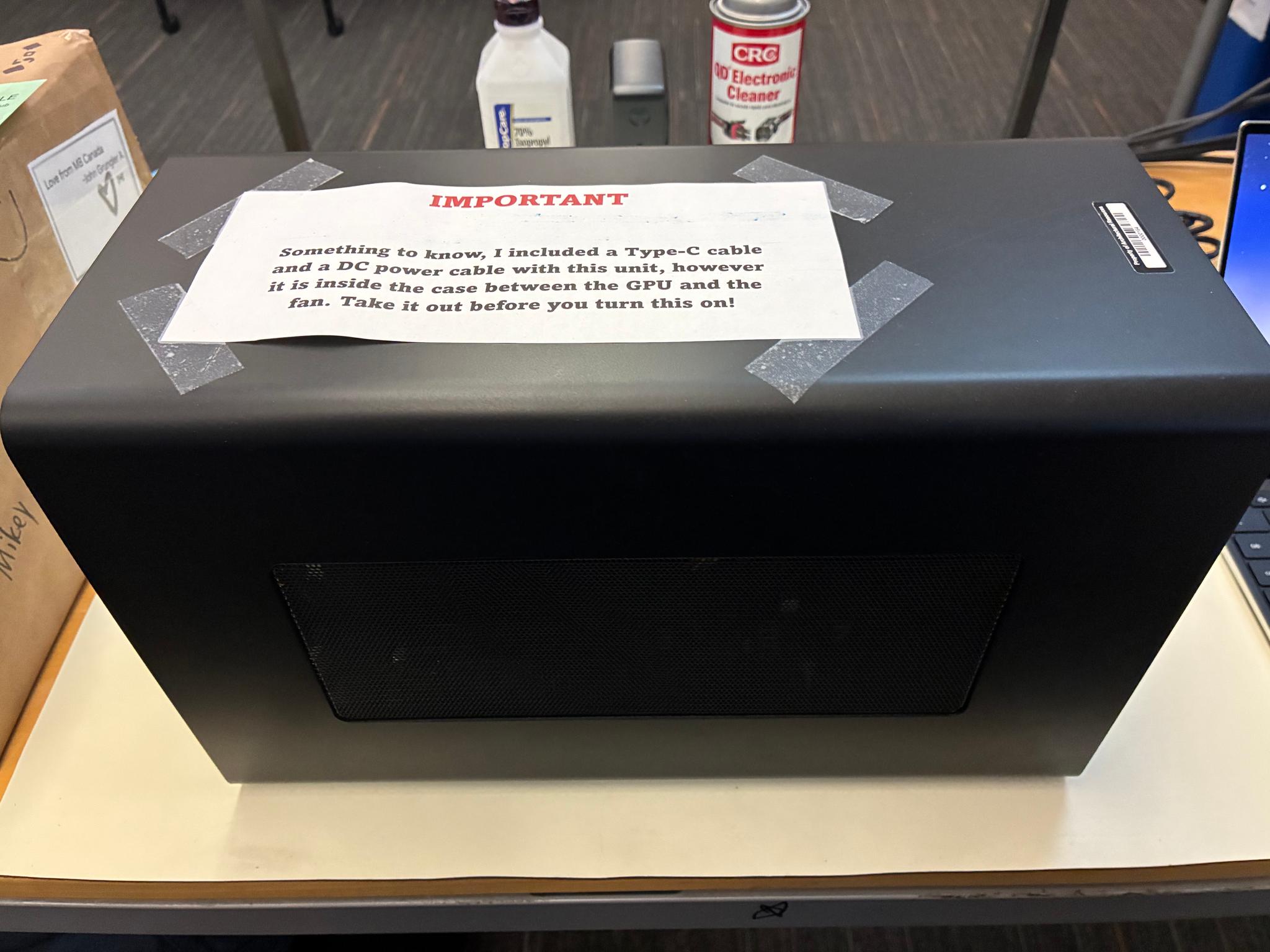 Razer Core X Thunderbolt 3 enclosure