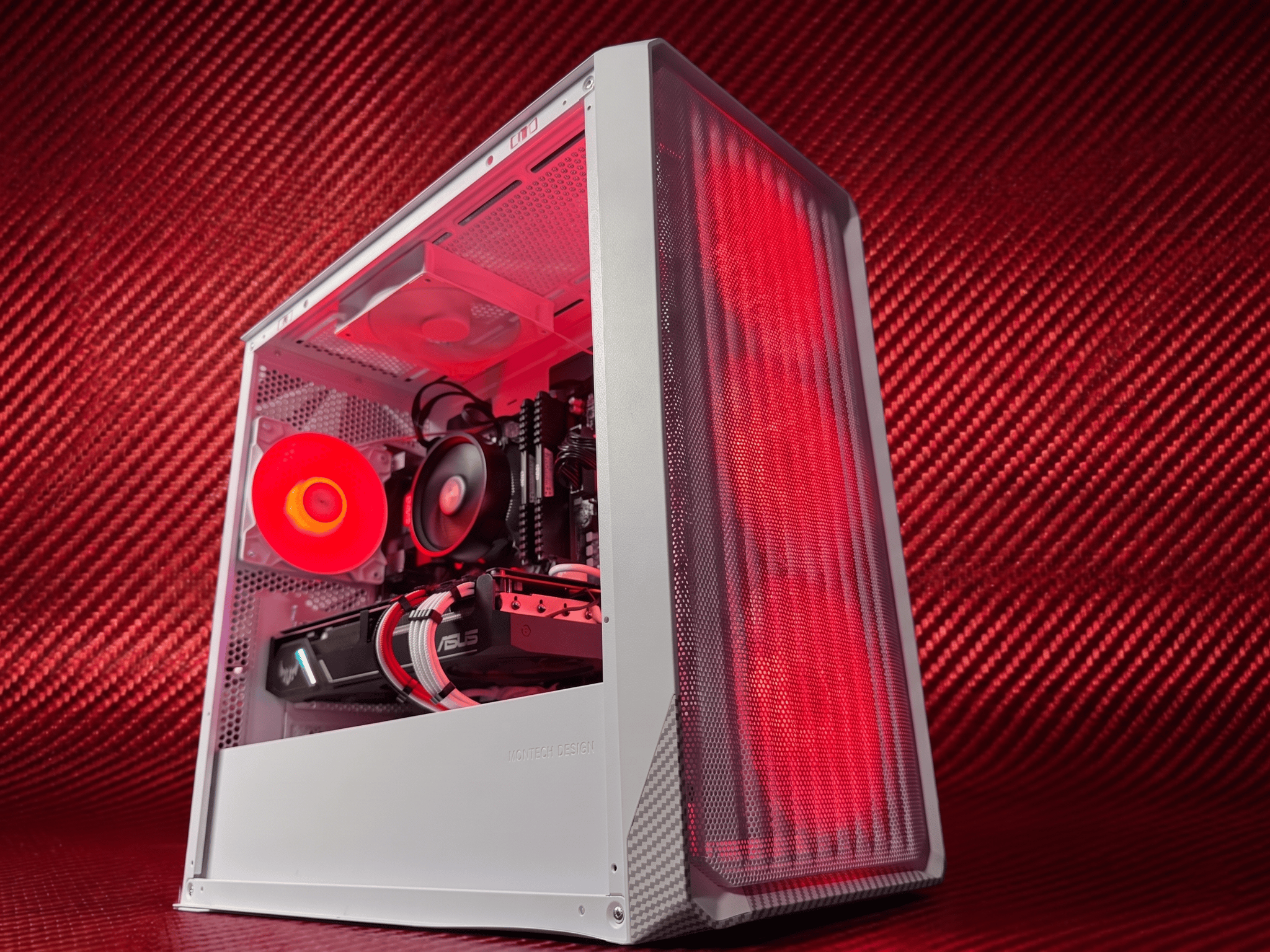 🔴⚡ RED FIBER ⚡🔴 Ryzen 5 5500| RX 5700XT| 16 GB DDR4| 750 GB NVMe| 650W Gold PSU